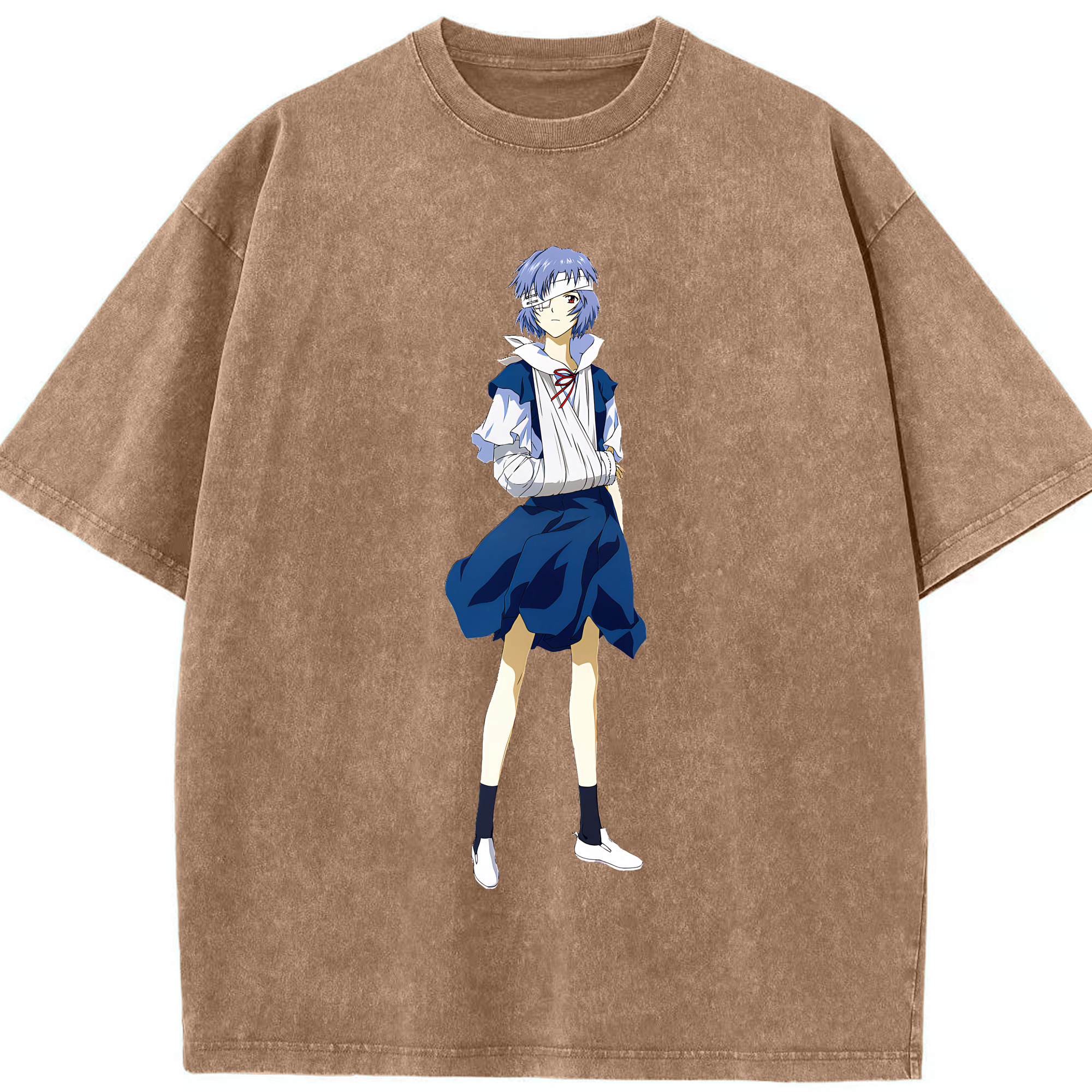 （画像用） EVA 新世紀エヴァンゲリオン 綿100% ヴィンテージ風 半袖Tシャツ（フロントプリント）