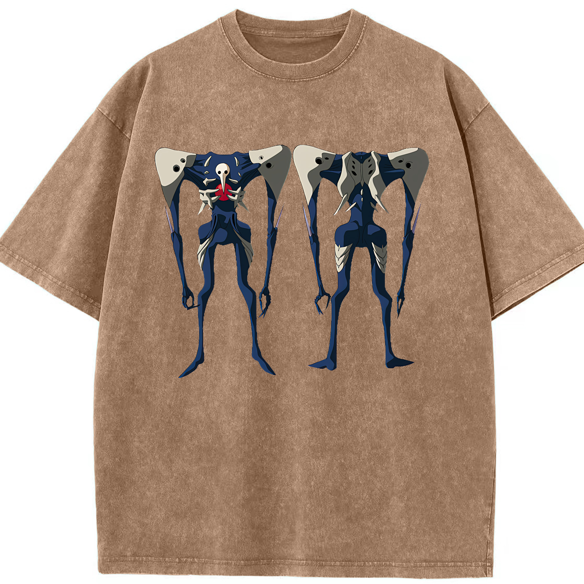 （画像用） EVA 新世紀エヴァンゲリオン 綿100% ヴィンテージ風 半袖Tシャツ（フロントプリント）
