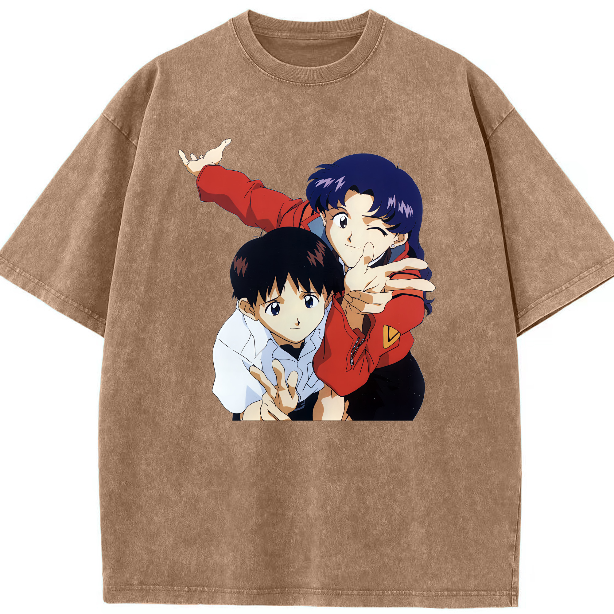 （画像用） EVA 新世紀エヴァンゲリオン 綿100% ヴィンテージ風 半袖Tシャツ（フロントプリント）