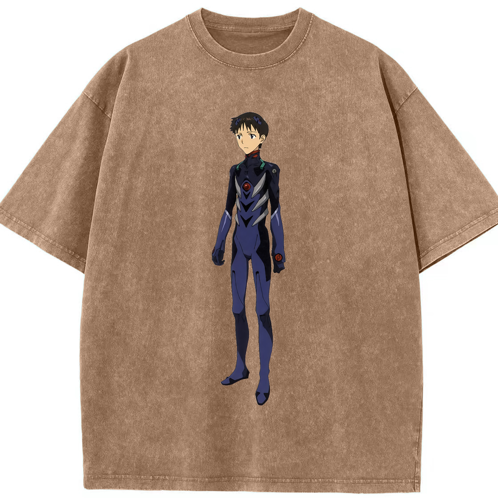 （画像用） EVA 新世紀エヴァンゲリオン 綿100% ヴィンテージ風 半袖Tシャツ（フロントプリント）