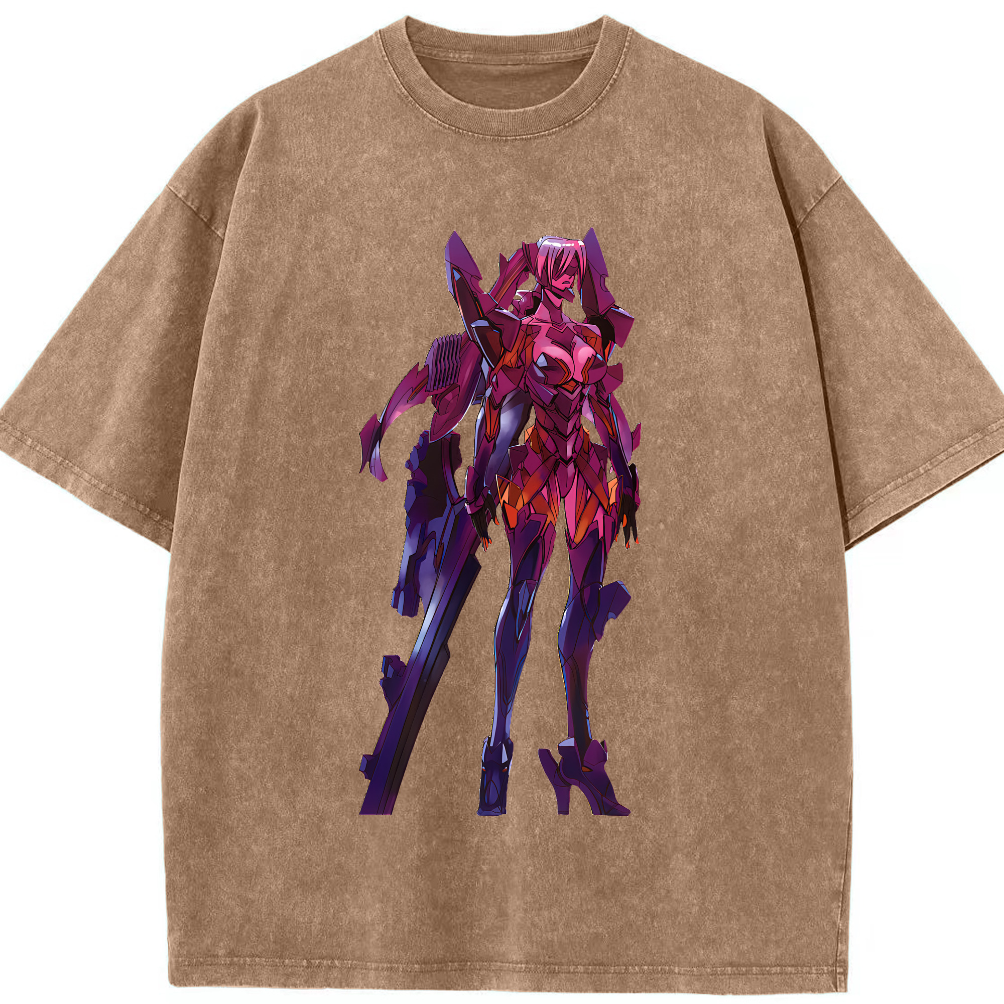 （画像用） EVA 新世紀エヴァンゲリオン 綿100% ヴィンテージ風 半袖Tシャツ（フロントプリント）