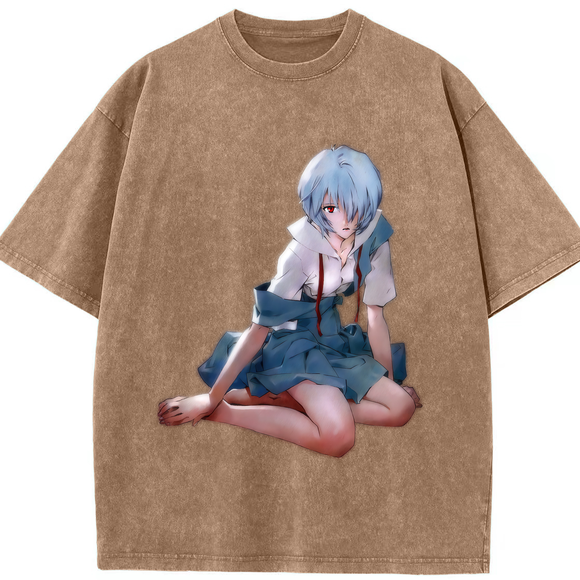 （画像用） EVA 新世紀エヴァンゲリオン 綿100% ヴィンテージ風 半袖Tシャツ（フロントプリント）