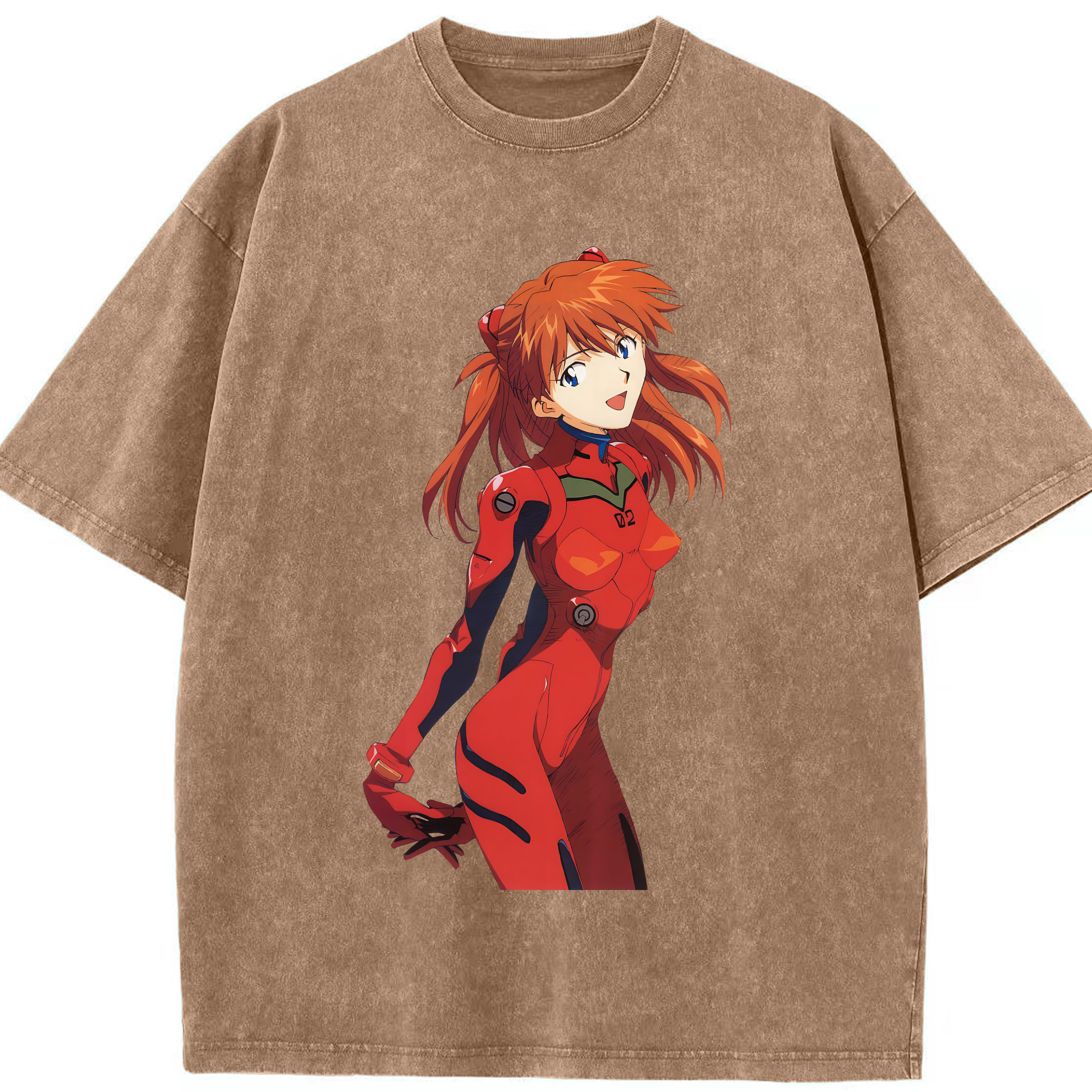 （画像用） EVA 新世紀エヴァンゲリオン 綿100% ヴィンテージ風 半袖Tシャツ（フロントプリント）