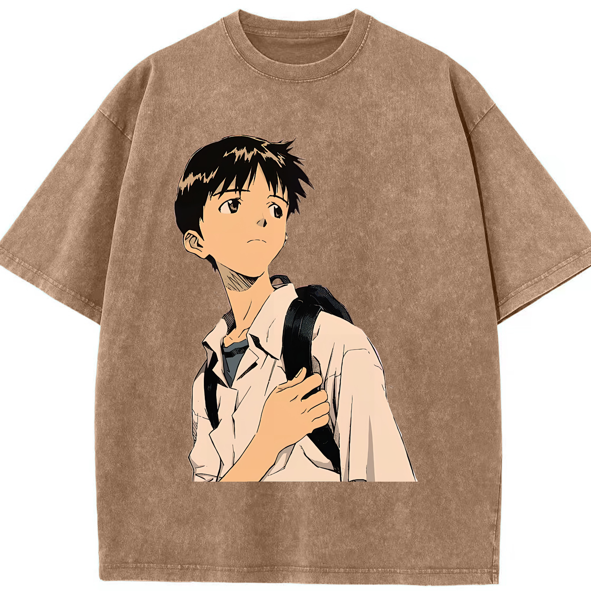 （画像用） EVA 新世紀エヴァンゲリオン 綿100% ヴィンテージ風 半袖Tシャツ（フロントプリント）