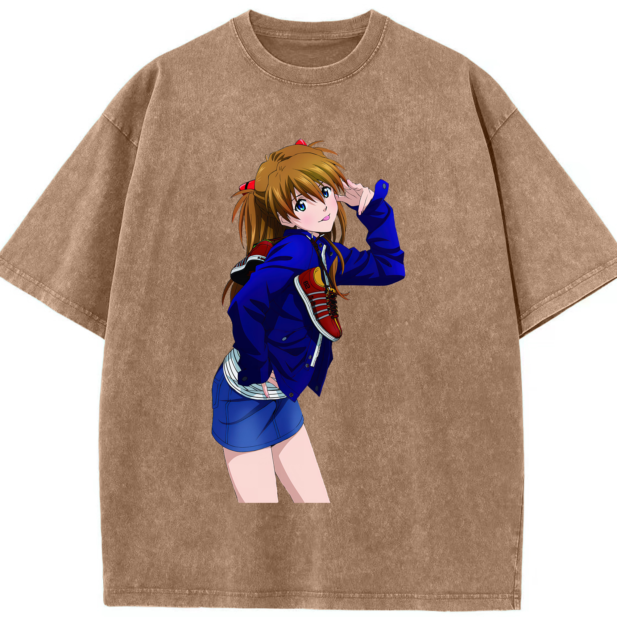 （画像用） EVA 新世紀エヴァンゲリオン 綿100% ヴィンテージ風 半袖Tシャツ（フロントプリント）