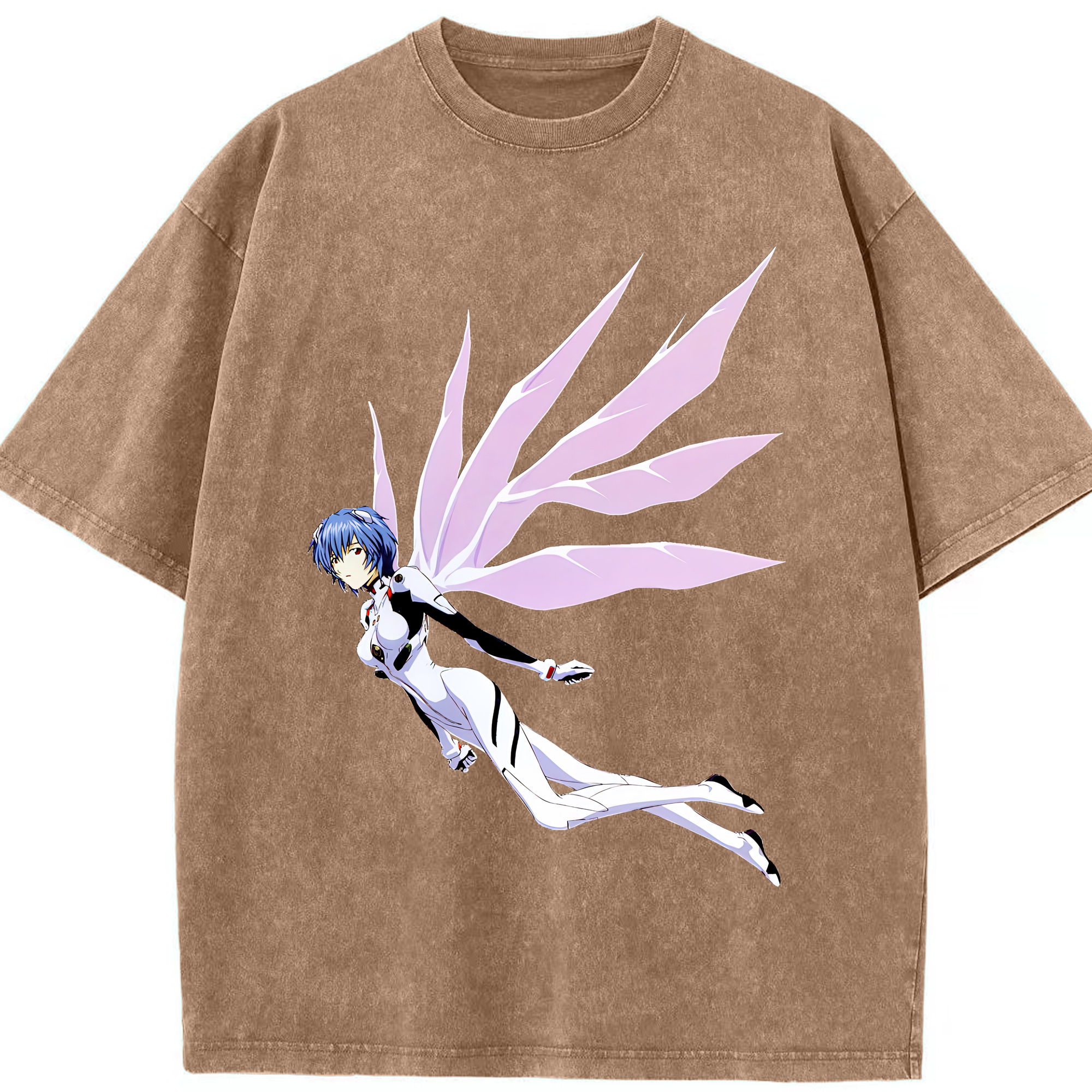 （画像用） EVA 新世紀エヴァンゲリオン 綿100% ヴィンテージ風 半袖Tシャツ（フロントプリント）