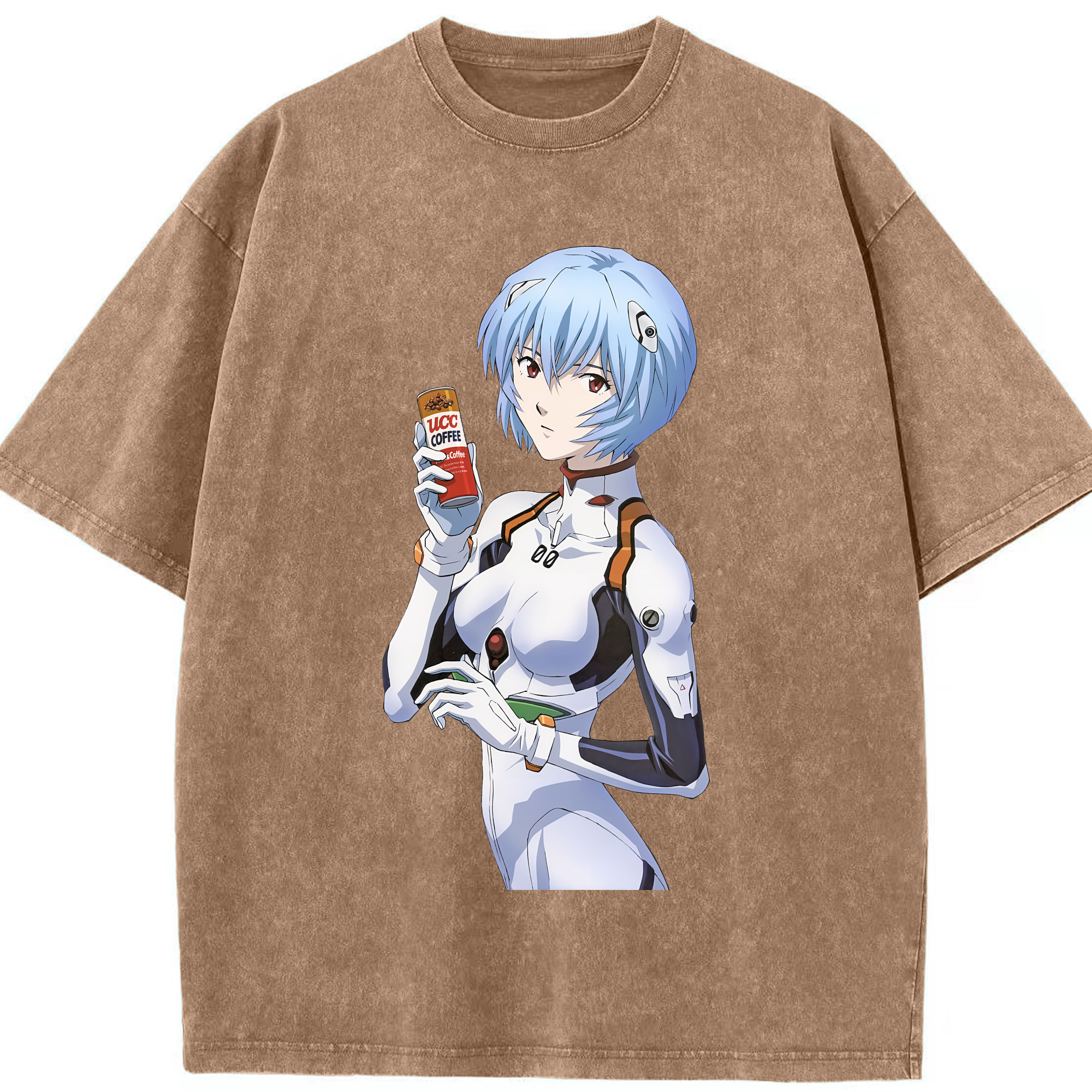 （画像用） EVA 新世紀エヴァンゲリオン 綿100% ヴィンテージ風 半袖Tシャツ（フロントプリント）