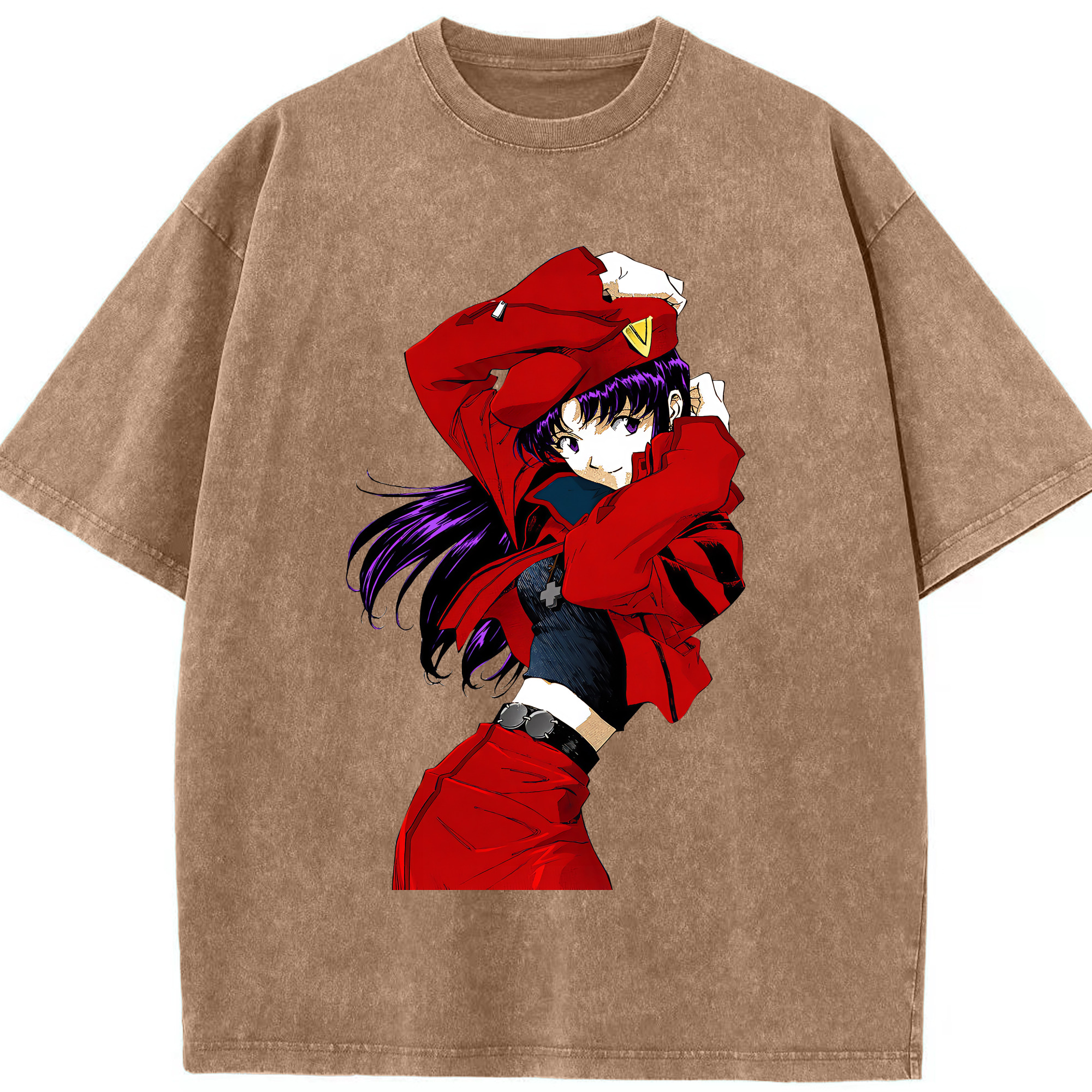 （画像用） EVA 新世紀エヴァンゲリオン 綿100% ヴィンテージ風 半袖Tシャツ（フロントプリント）