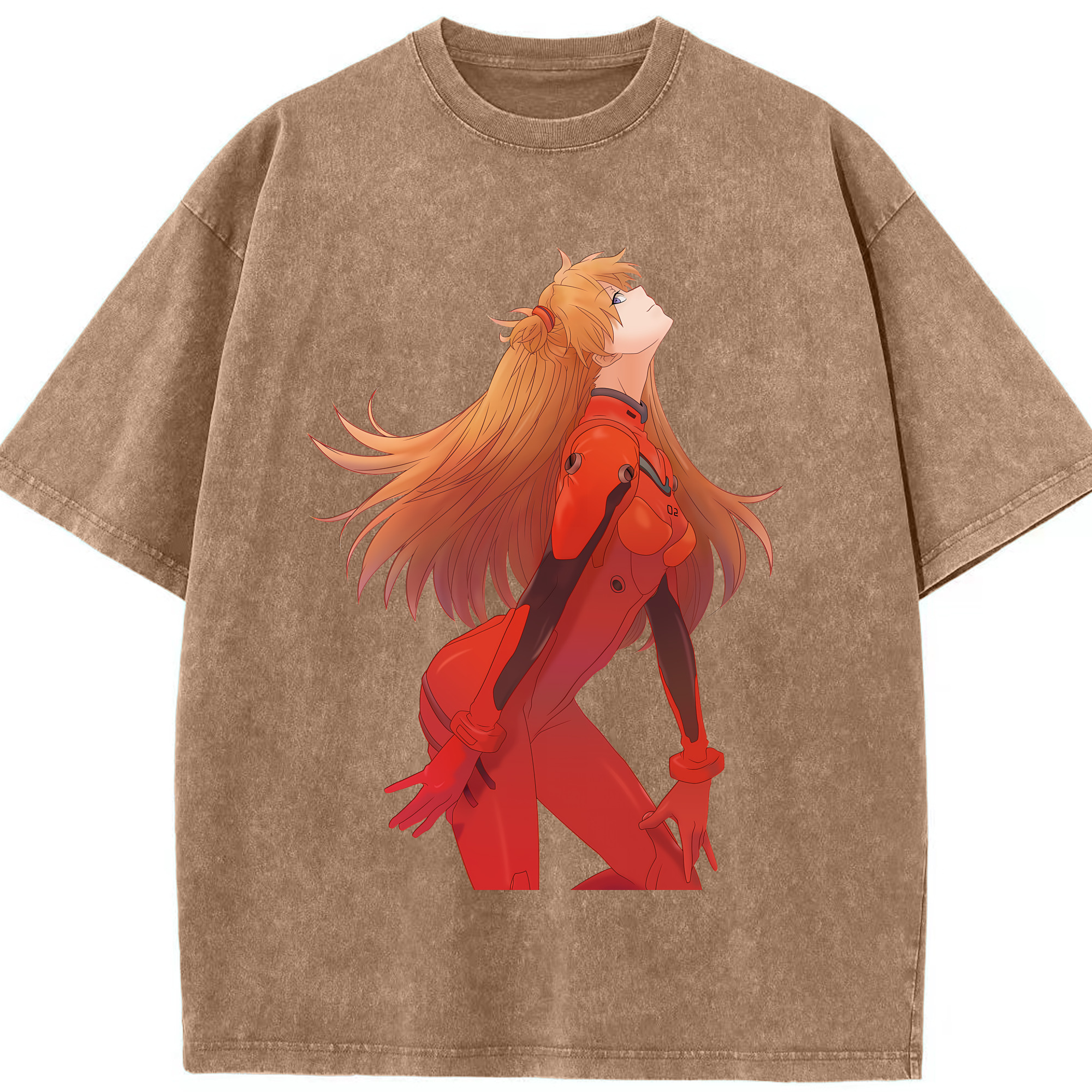 （画像用） EVA 新世紀エヴァンゲリオン 綿100% ヴィンテージ風 半袖Tシャツ（フロントプリント）