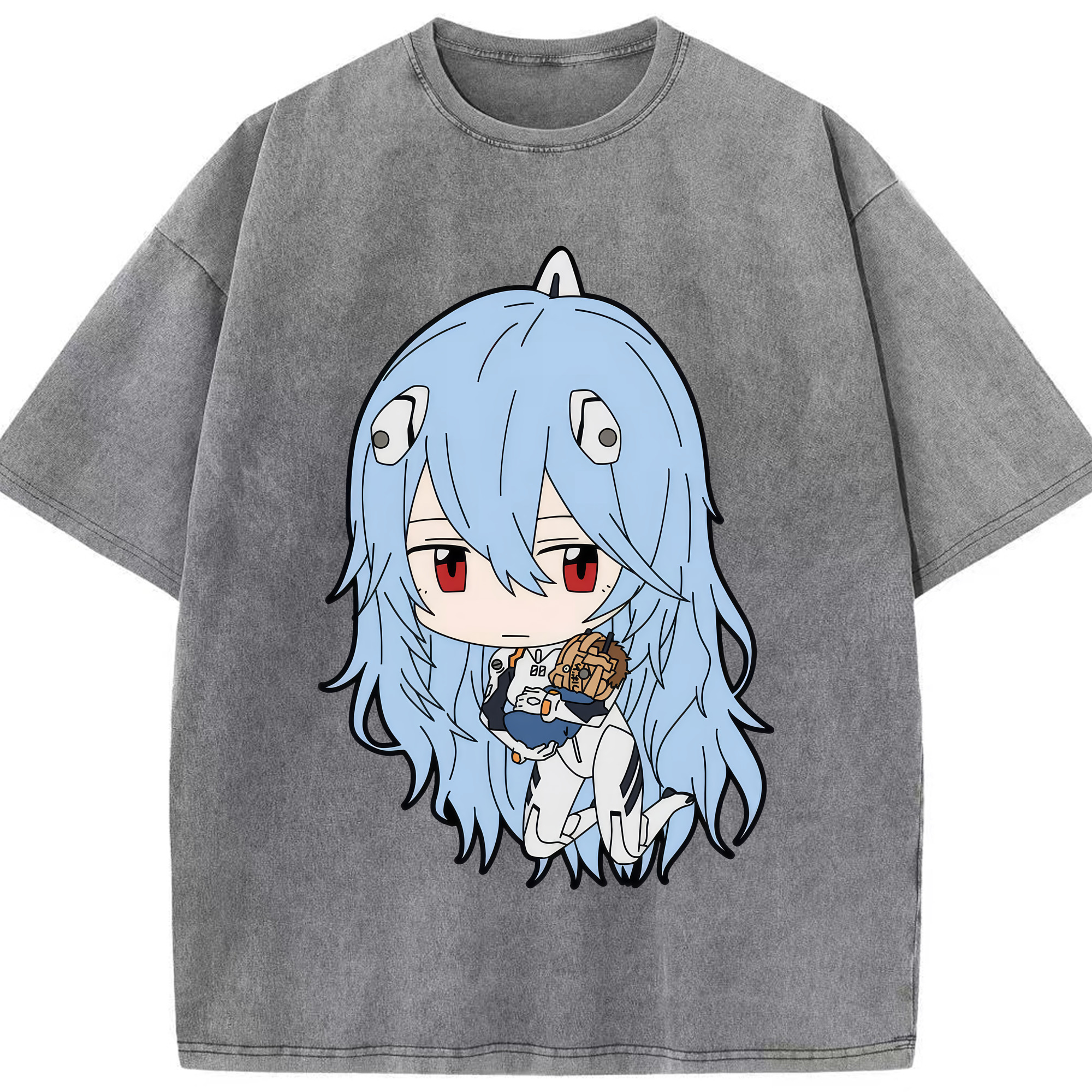 （画像用） EVA 新世紀エヴァンゲリオン 綿100% ヴィンテージ風 半袖Tシャツ（フロントプリント）