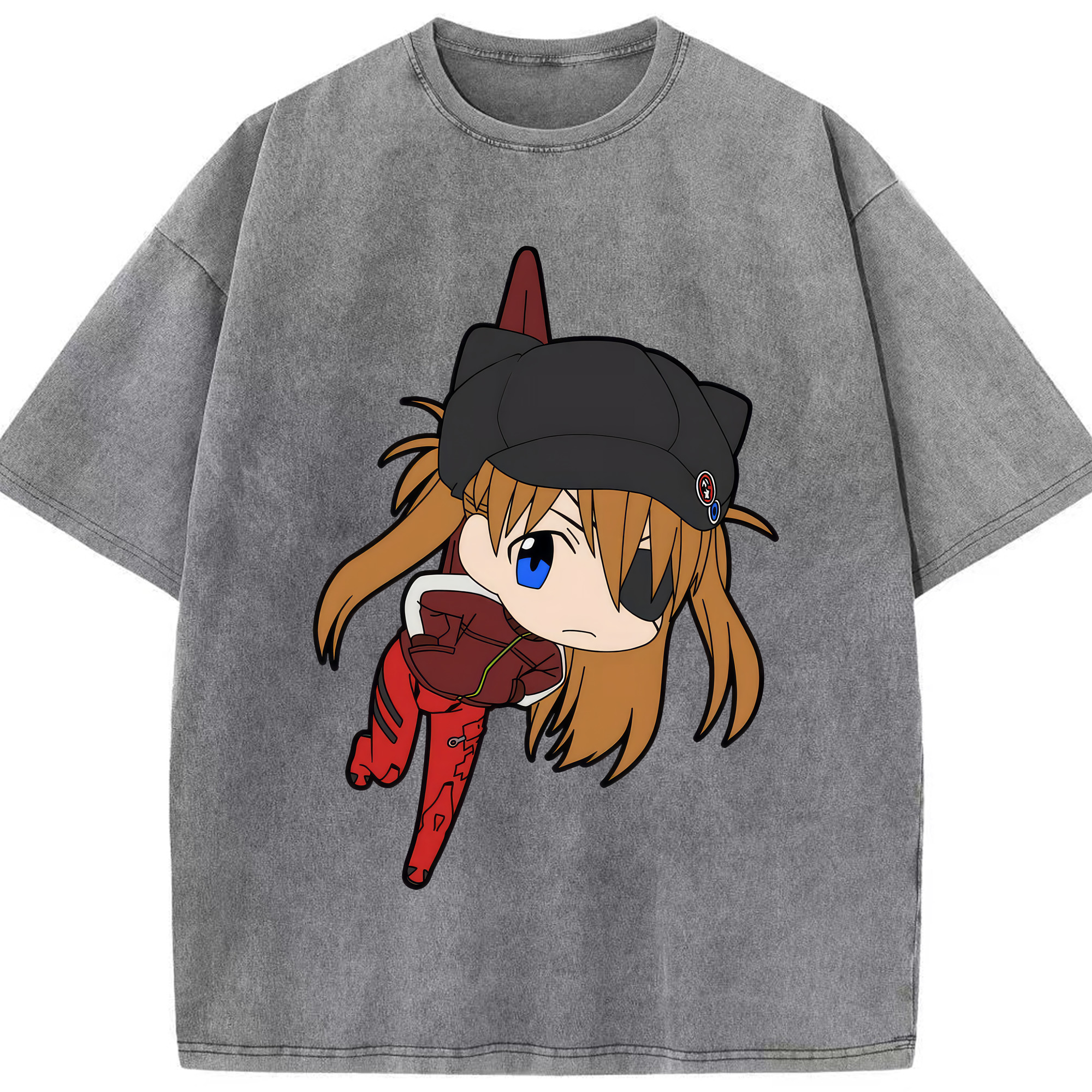 （画像用） EVA 新世紀エヴァンゲリオン 綿100% ヴィンテージ風 半袖Tシャツ（フロントプリント）