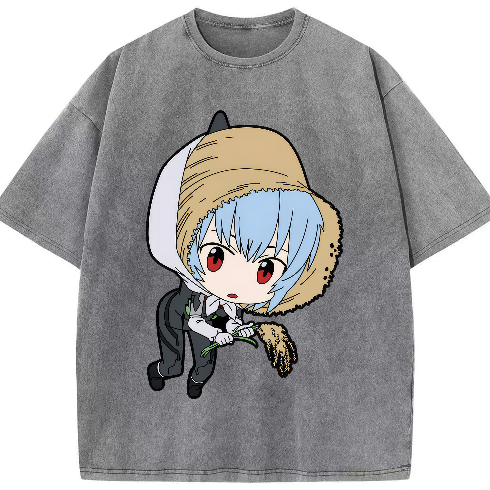 （画像用） EVA 新世紀エヴァンゲリオン 綿100% ヴィンテージ風 半袖Tシャツ（フロントプリント）