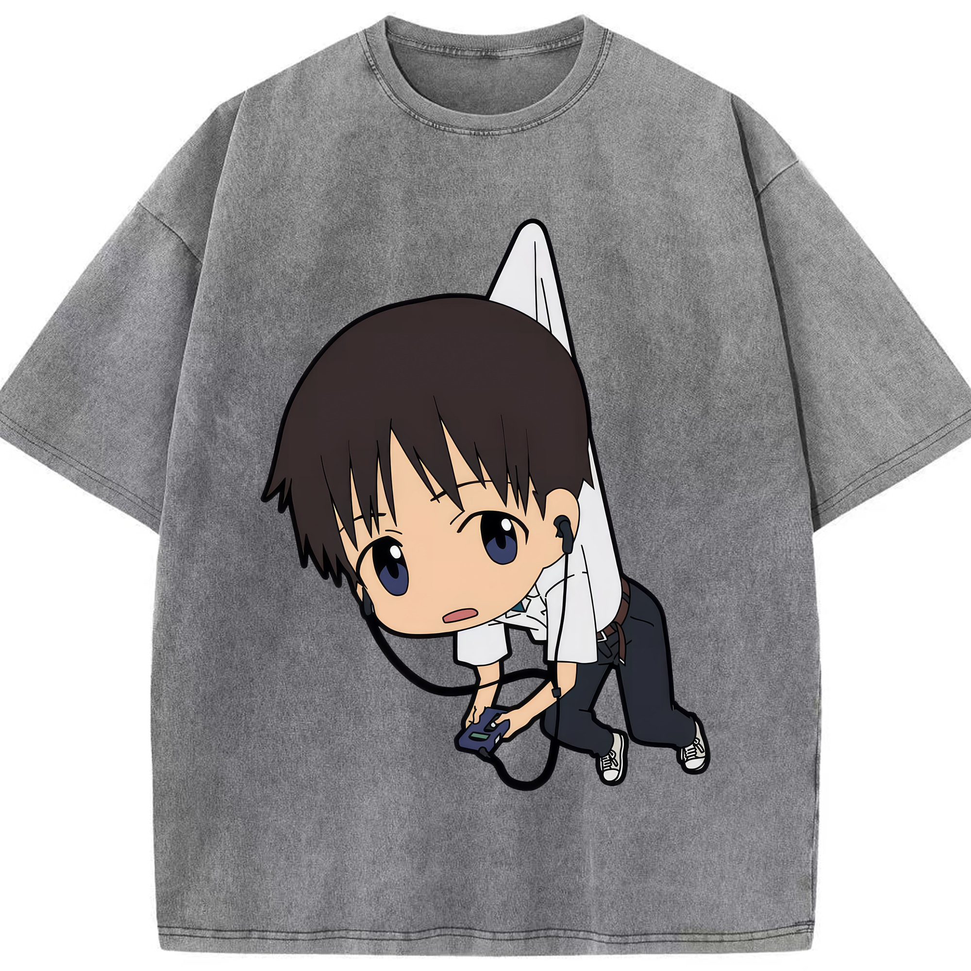 （画像用） EVA 新世紀エヴァンゲリオン 綿100% ヴィンテージ風 半袖Tシャツ（フロントプリント）