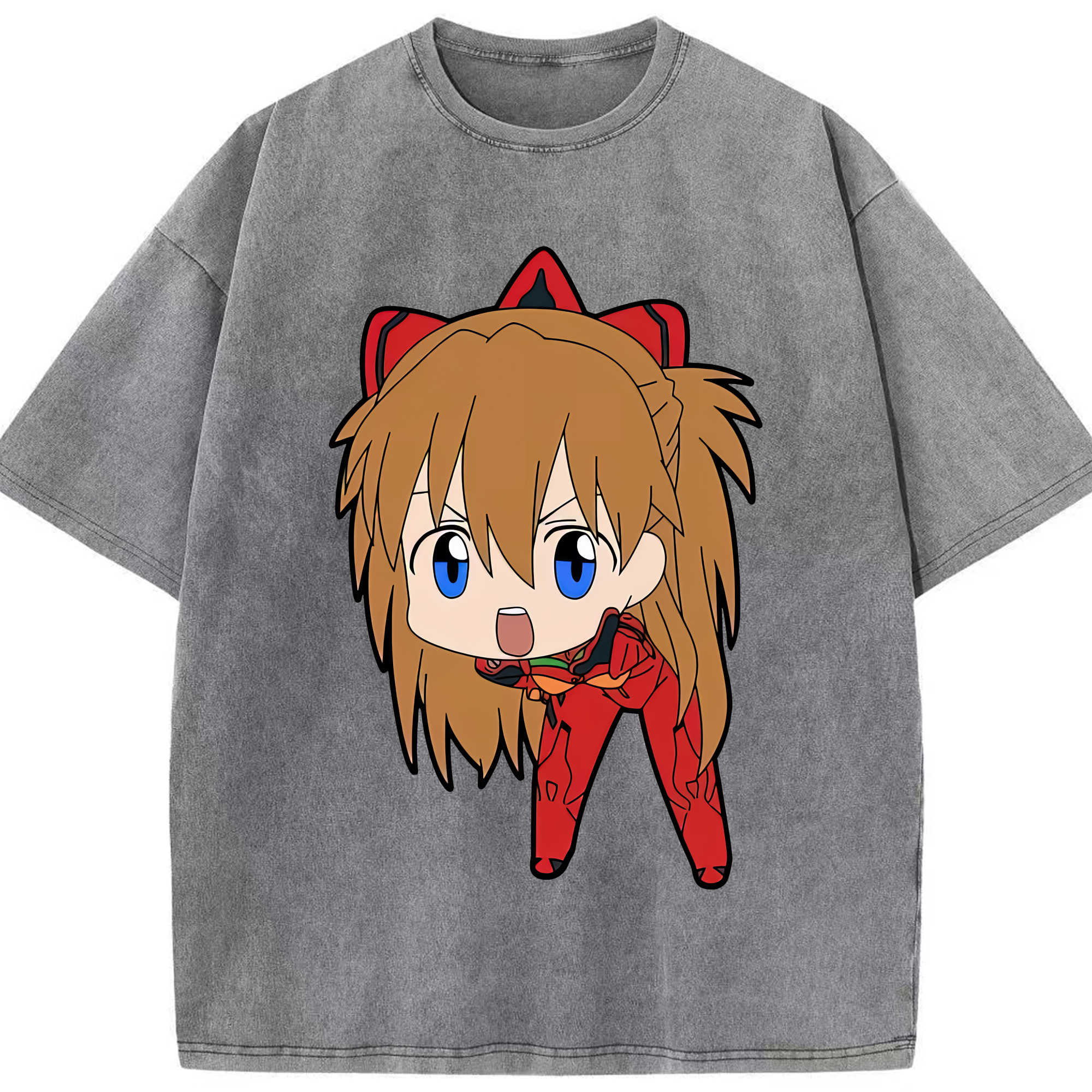 （画像用） EVA 新世紀エヴァンゲリオン 綿100% ヴィンテージ風 半袖Tシャツ（フロントプリント）