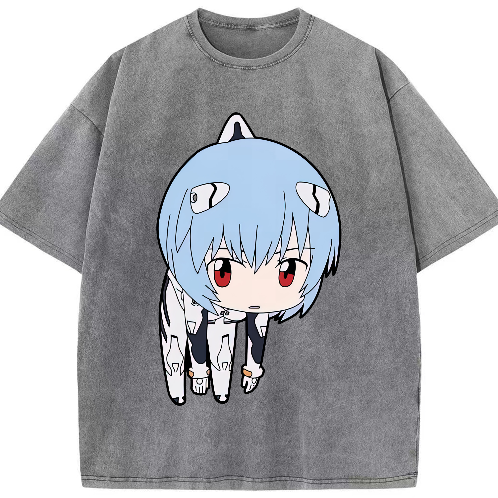 （画像用） EVA 新世紀エヴァンゲリオン 綿100% ヴィンテージ風 半袖Tシャツ（フロントプリント）