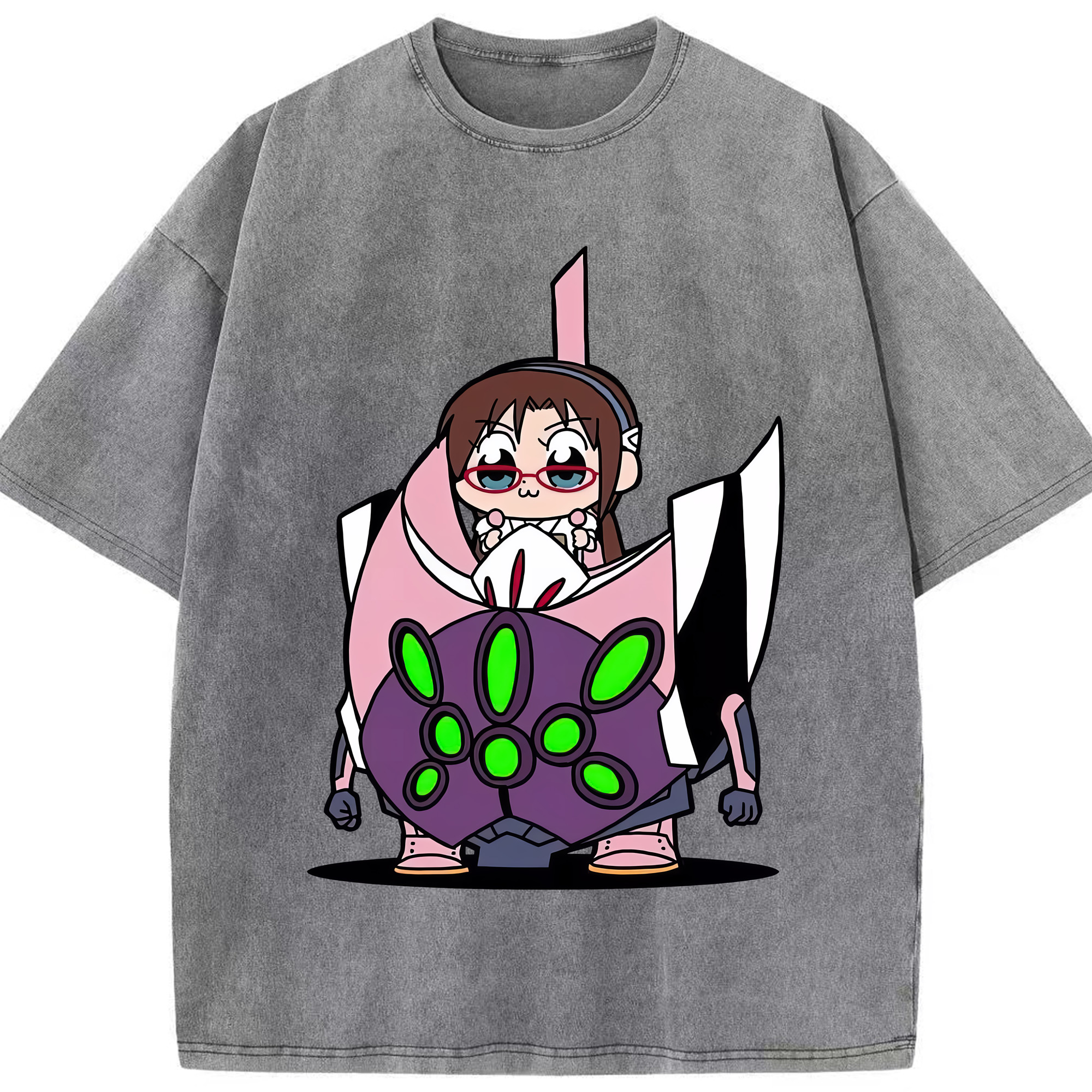 （画像用） EVA 新世紀エヴァンゲリオン 綿100% ヴィンテージ風 半袖Tシャツ（フロントプリント）