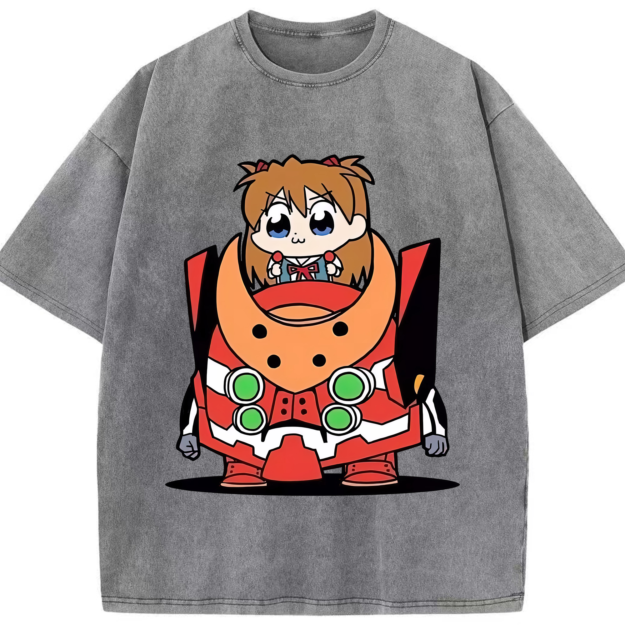 （画像用） EVA 新世紀エヴァンゲリオン 綿100% ヴィンテージ風 半袖Tシャツ（フロントプリント）