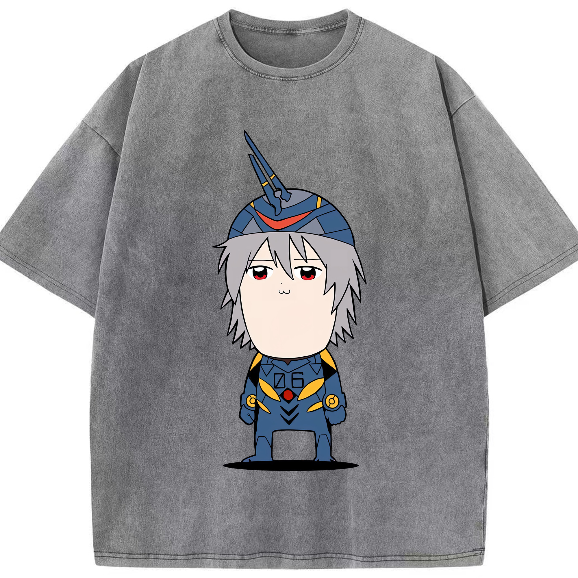 （画像用） EVA 新世紀エヴァンゲリオン 綿100% ヴィンテージ風 半袖Tシャツ（フロントプリント）