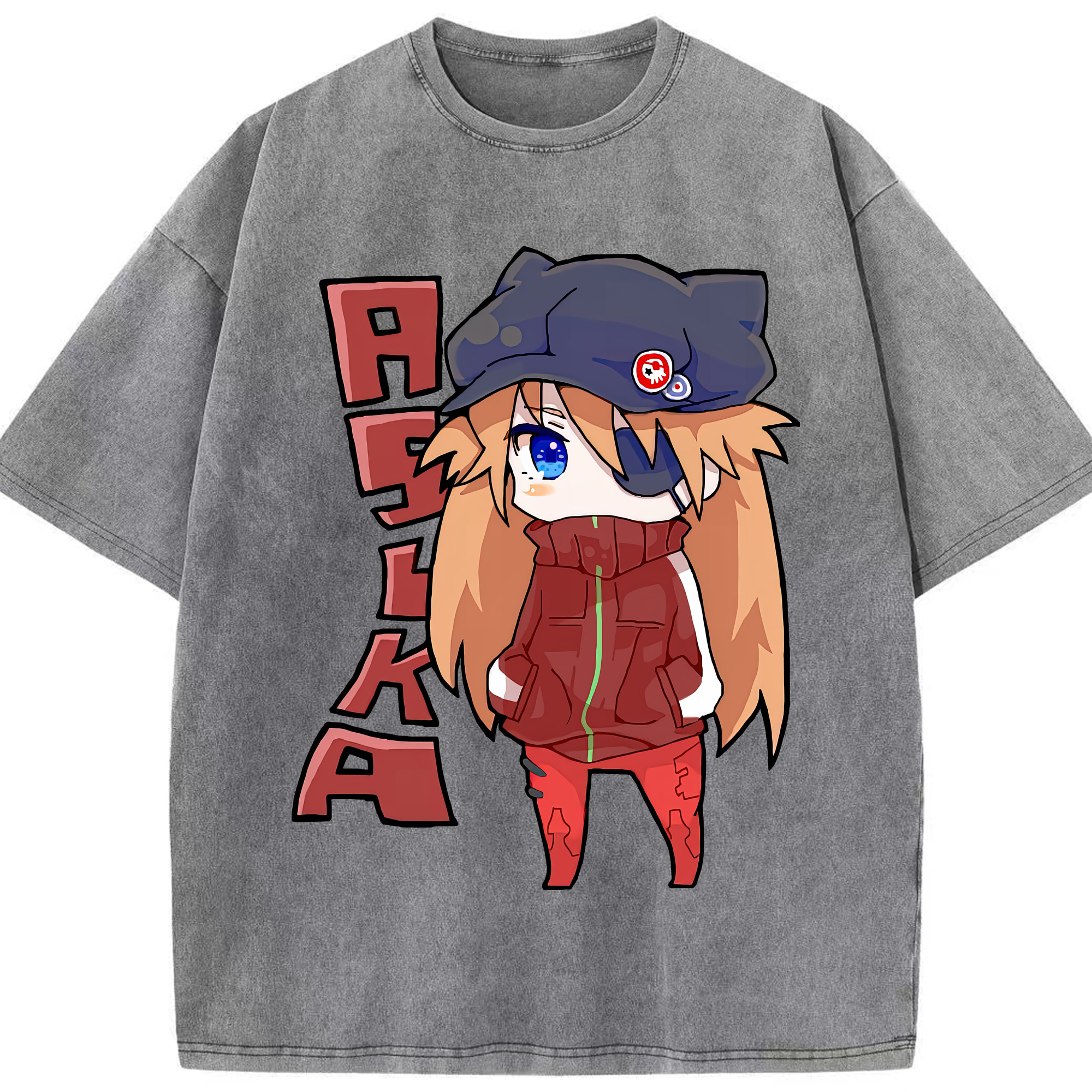 （画像用） EVA 新世紀エヴァンゲリオン 綿100% ヴィンテージ風 半袖Tシャツ（フロントプリント）