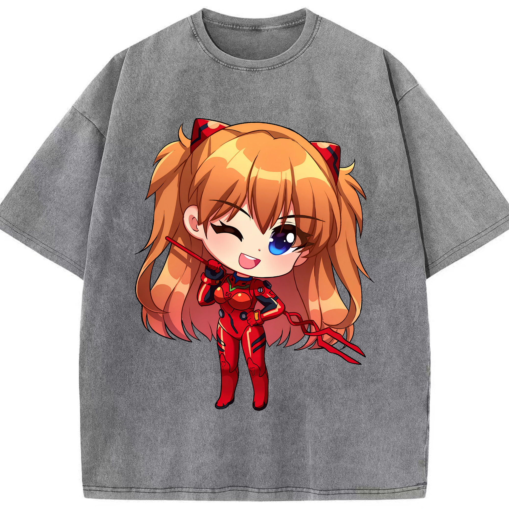（画像用） EVA 新世紀エヴァンゲリオン 綿100% ヴィンテージ風 半袖Tシャツ（フロントプリント）