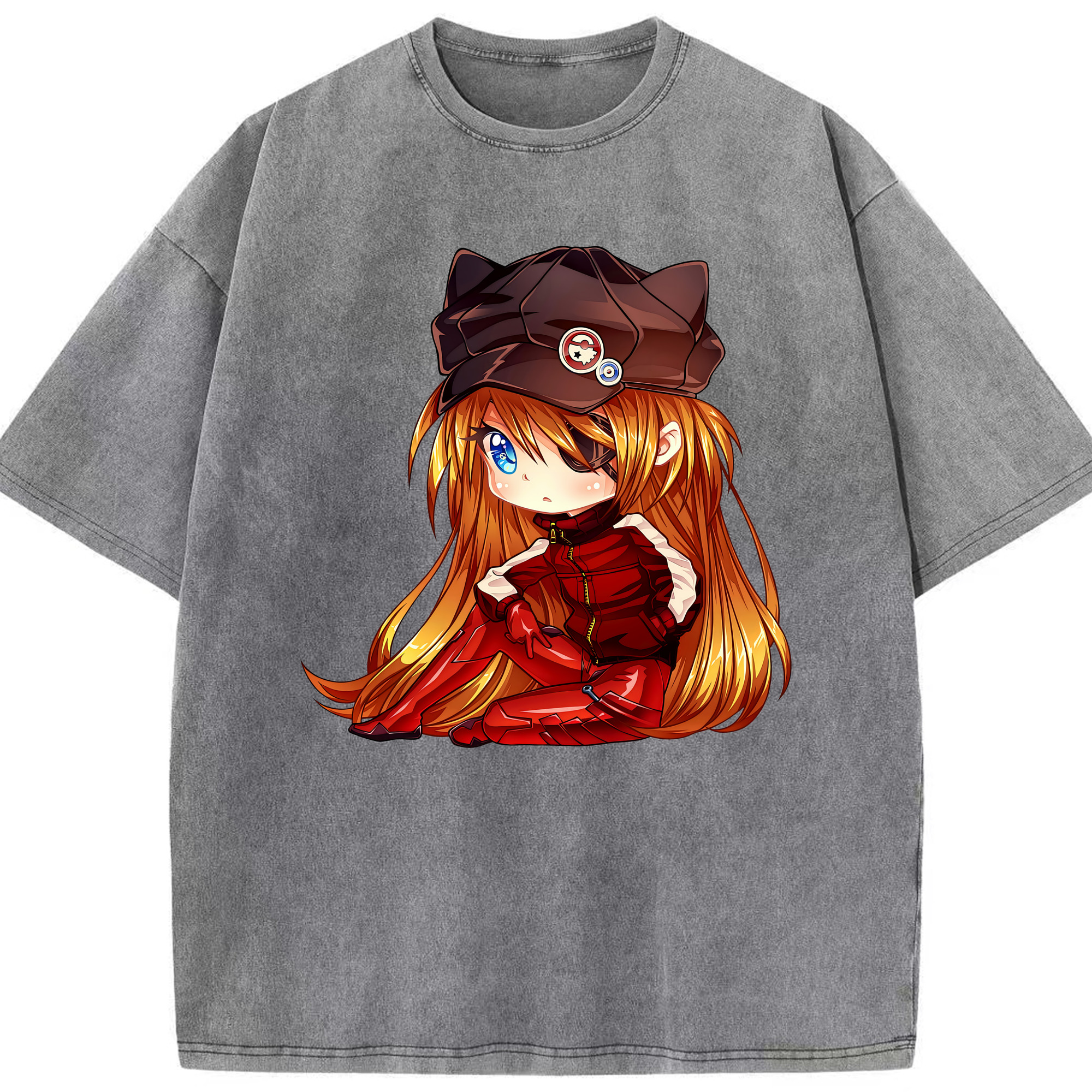 （画像用） EVA 新世紀エヴァンゲリオン 綿100% ヴィンテージ風 半袖Tシャツ（フロントプリント）