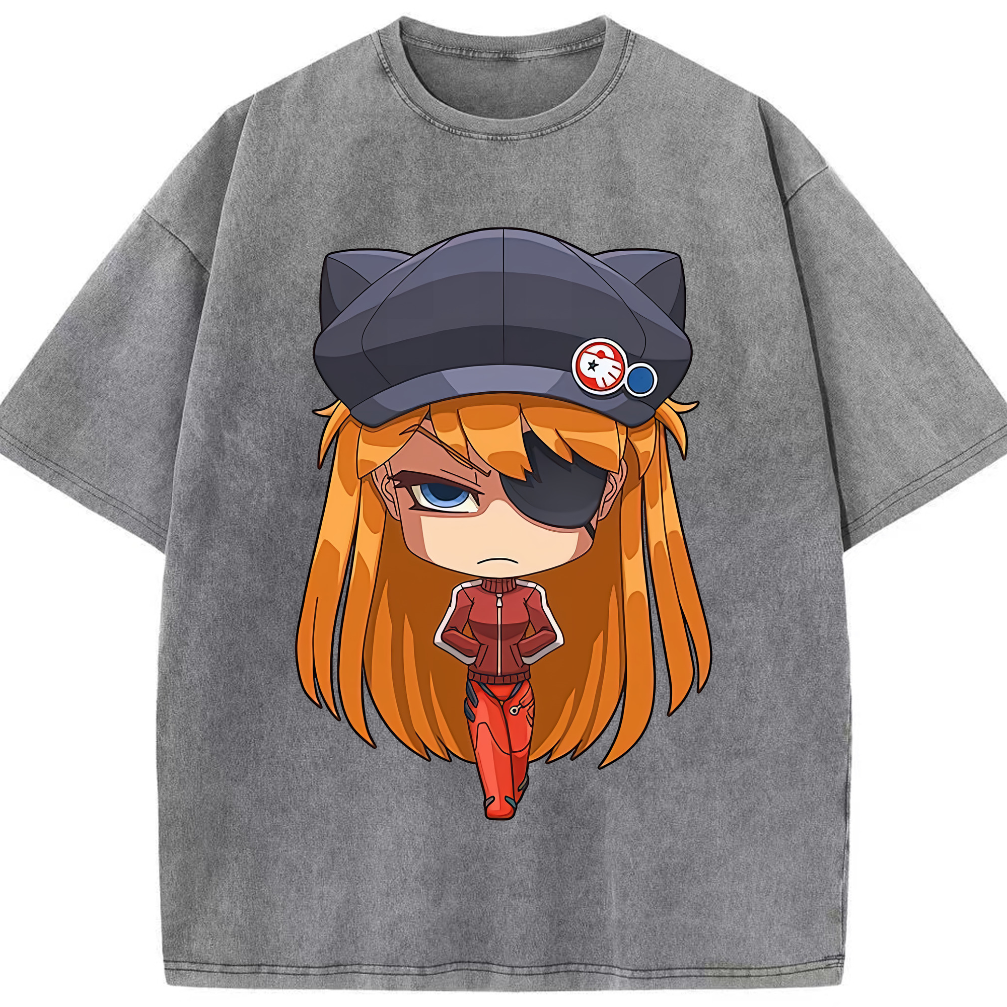 （画像用） EVA 新世紀エヴァンゲリオン 綿100% ヴィンテージ風 半袖Tシャツ（フロントプリント）