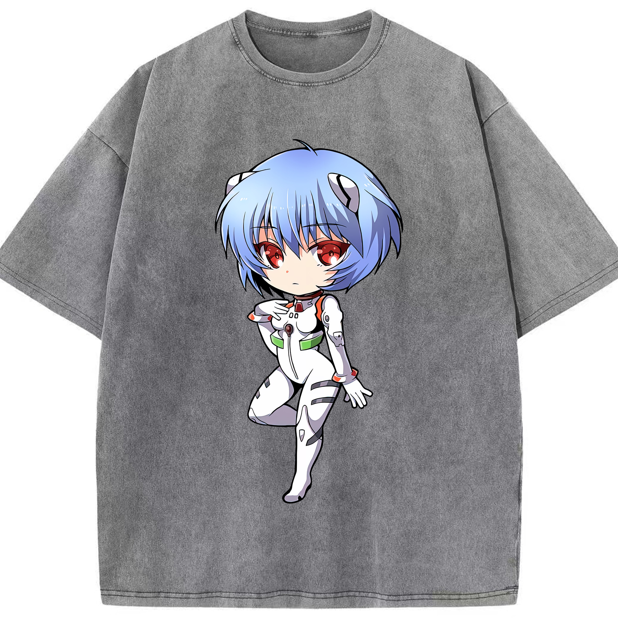 （画像用） EVA 新世紀エヴァンゲリオン 綿100% ヴィンテージ風 半袖Tシャツ（フロントプリント）