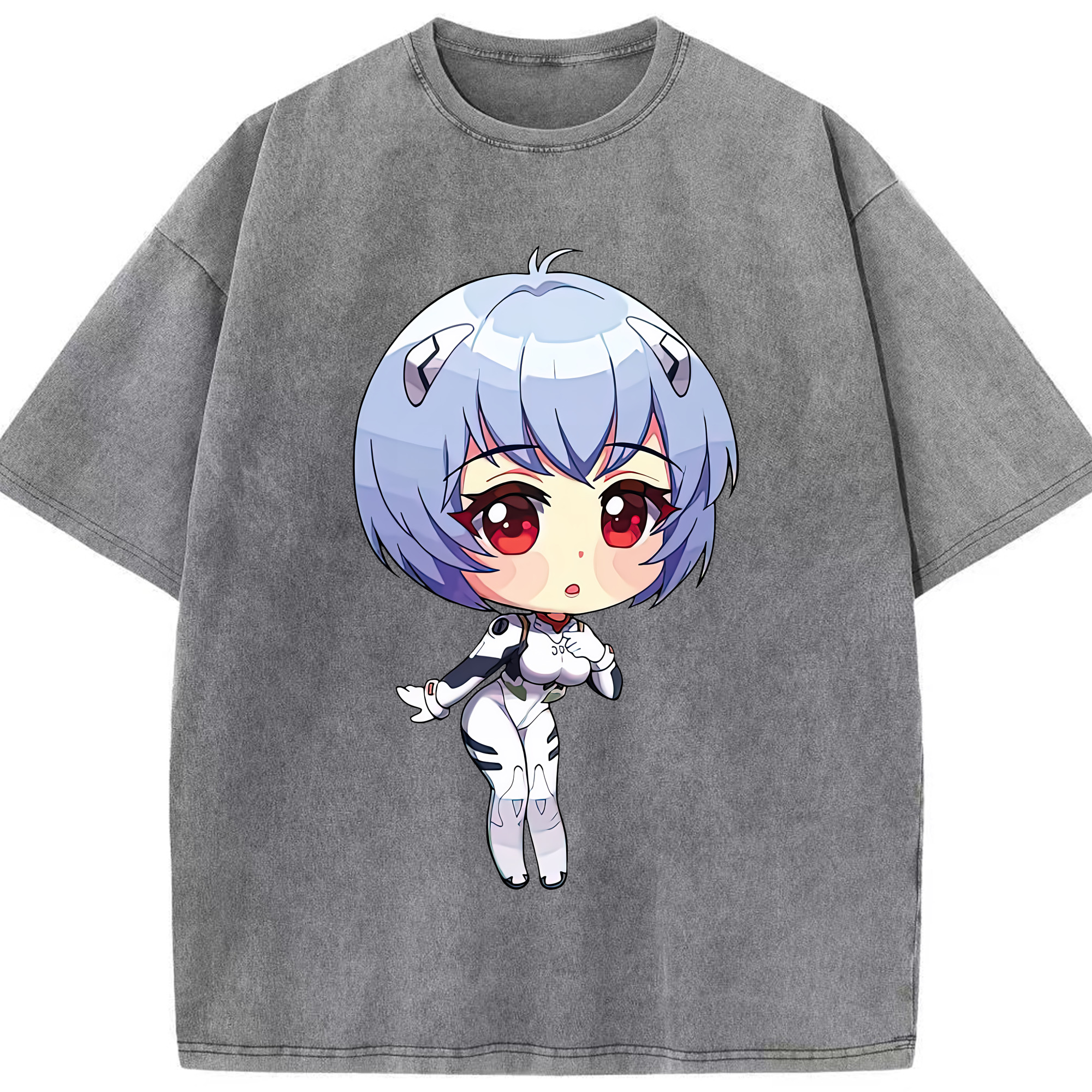 （画像用） EVA 新世紀エヴァンゲリオン 綿100% ヴィンテージ風 半袖Tシャツ（フロントプリント）