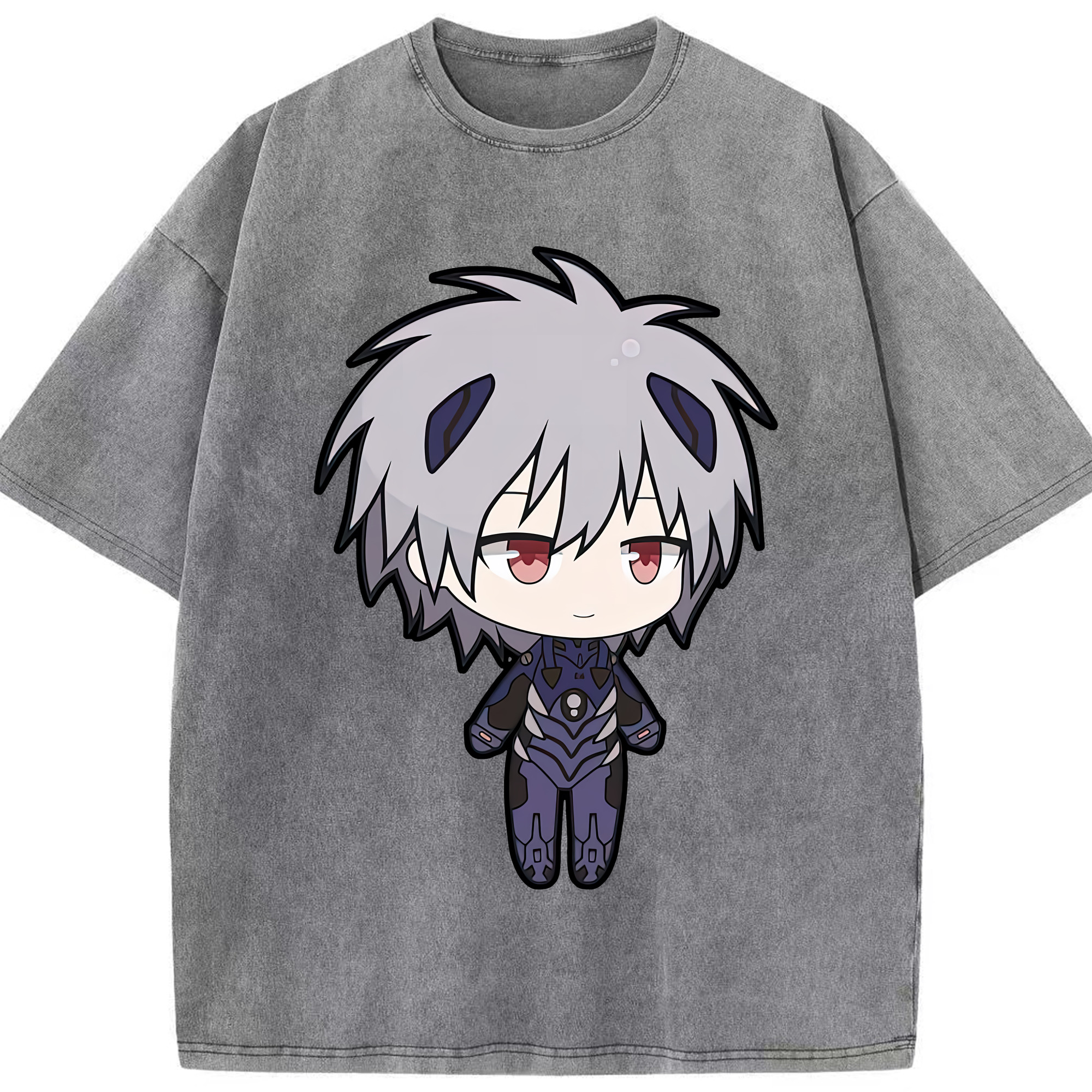 （画像用） EVA 新世紀エヴァンゲリオン 綿100% ヴィンテージ風 半袖Tシャツ（フロントプリント）
