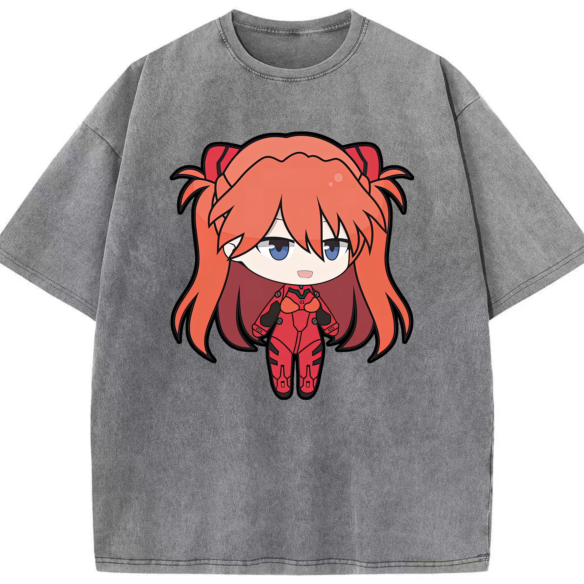 （画像用） EVA 新世紀エヴァンゲリオン 綿100% ヴィンテージ風 半袖Tシャツ（フロントプリント）