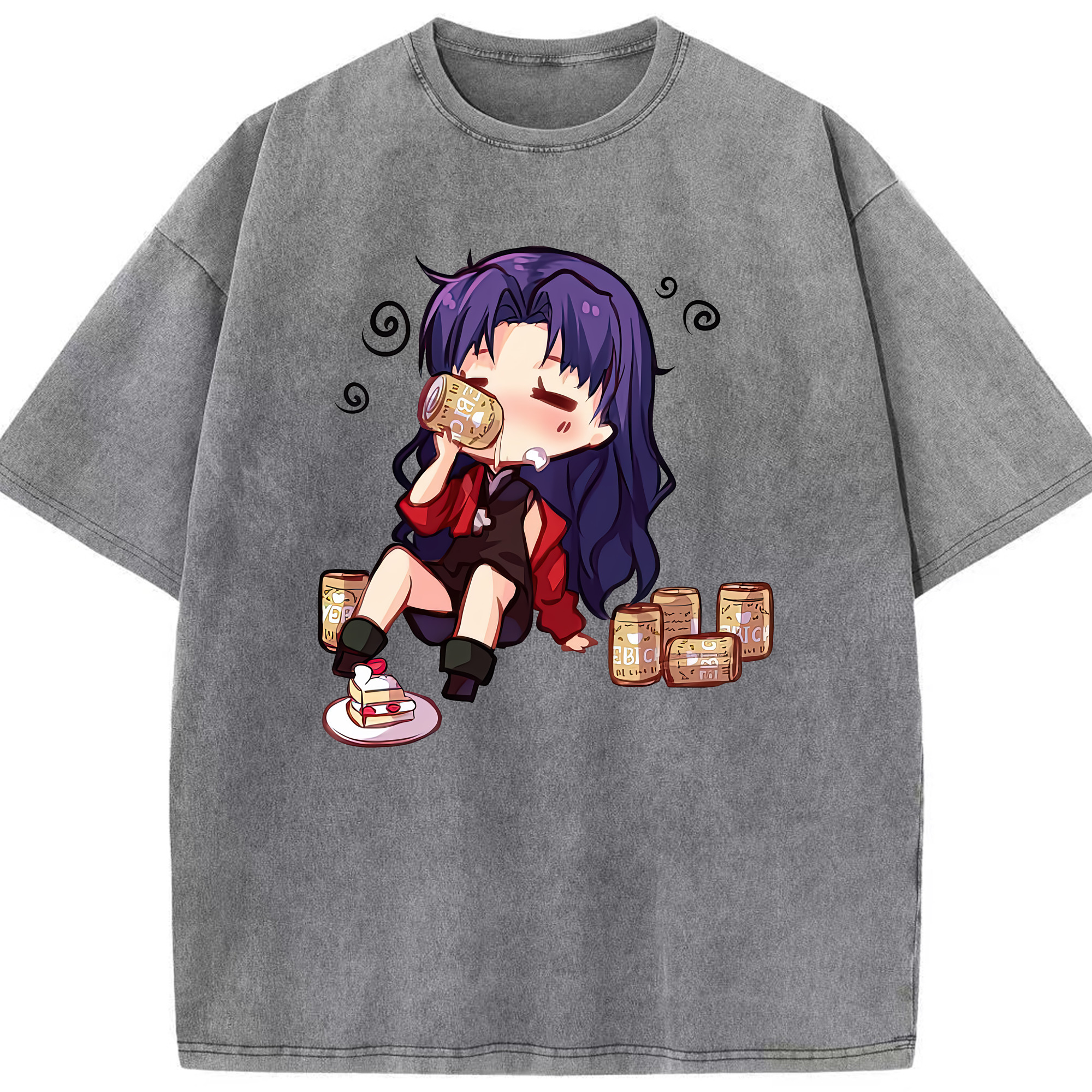 （画像用） EVA 新世紀エヴァンゲリオン 綿100% ヴィンテージ風 半袖Tシャツ（フロントプリント）