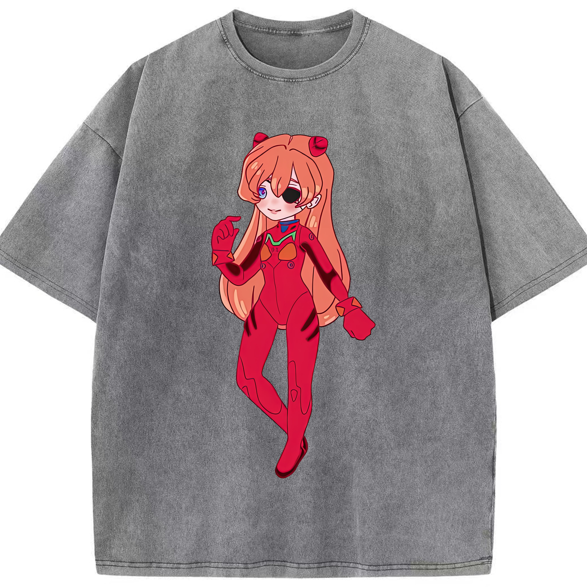 （画像用） EVA 新世紀エヴァンゲリオン 綿100% ヴィンテージ風 半袖Tシャツ（フロントプリント）