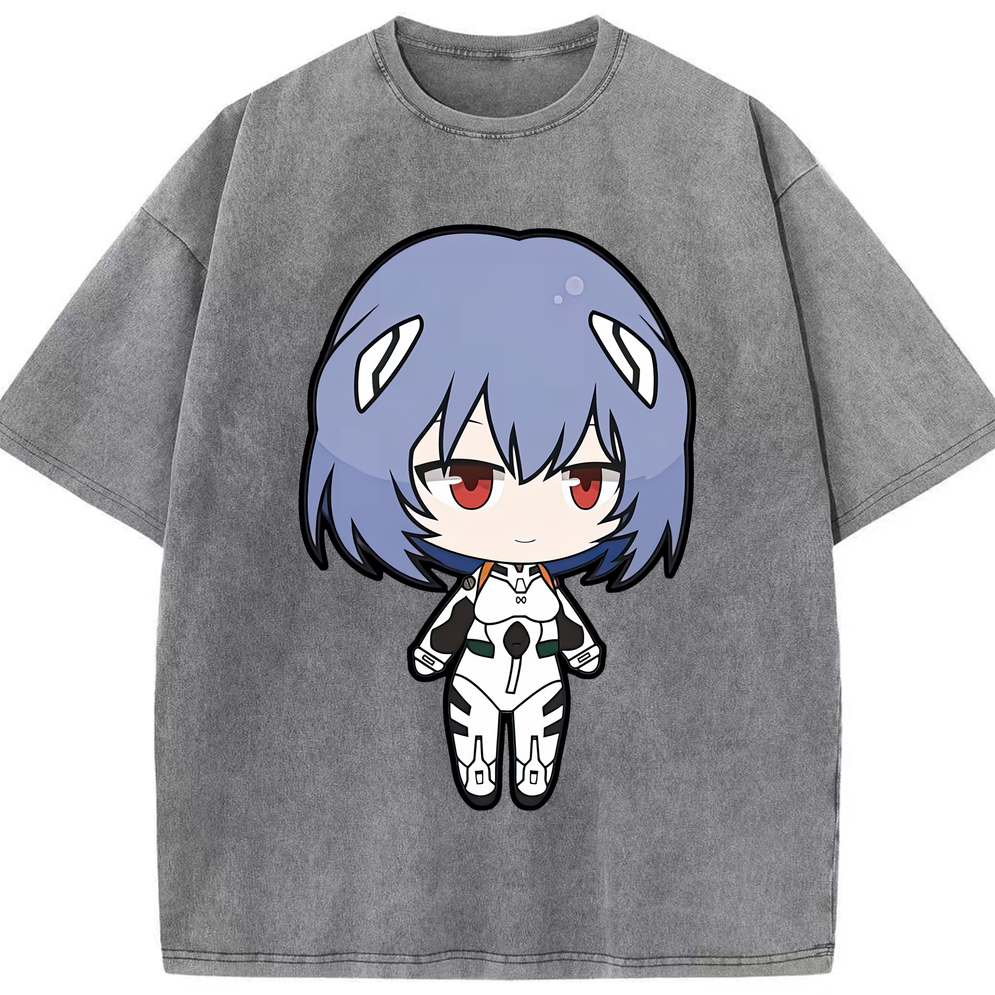 （画像用） EVA 新世紀エヴァンゲリオン 綿100% ヴィンテージ風 半袖Tシャツ（フロントプリント）