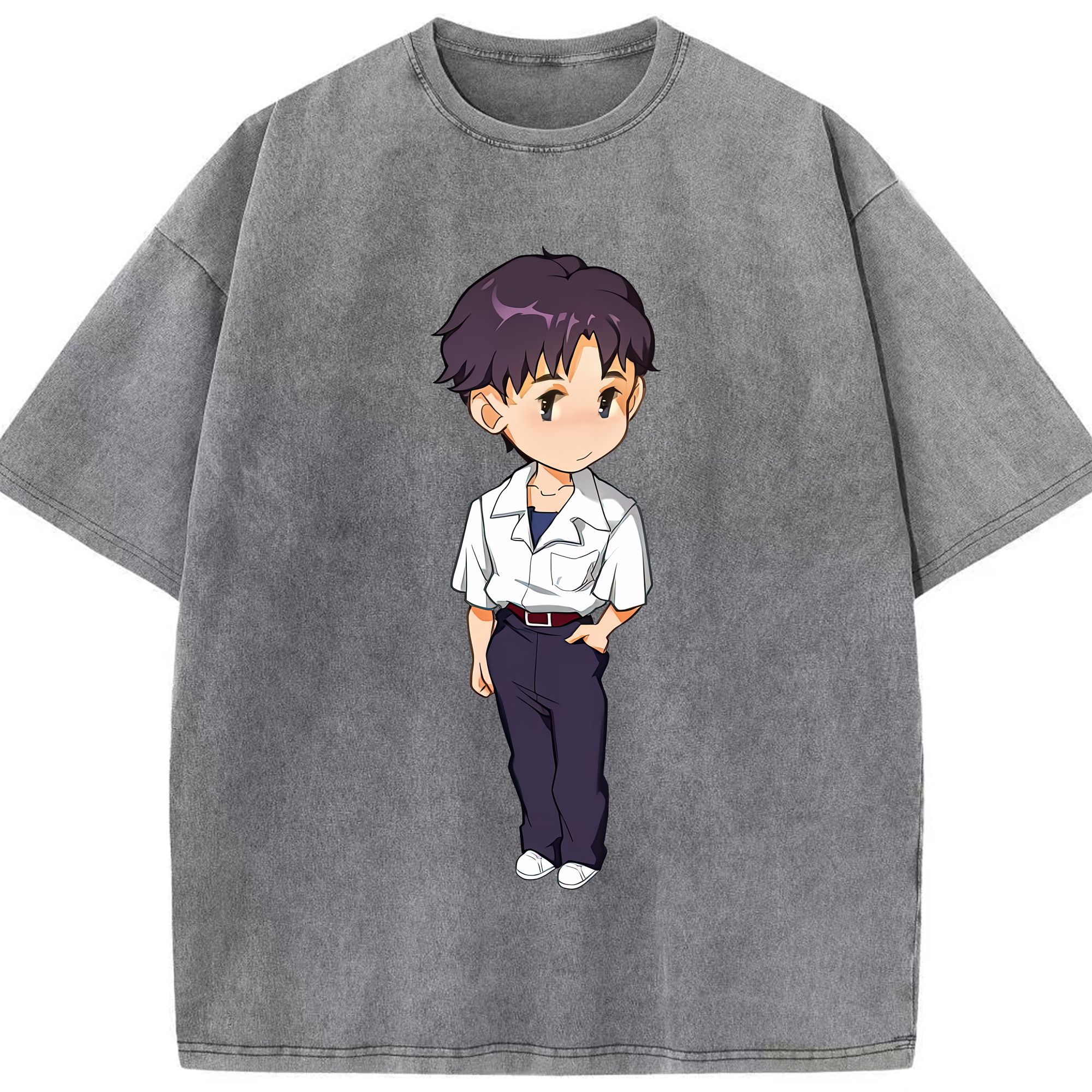 （画像用） EVA 新世紀エヴァンゲリオン 綿100% ヴィンテージ風 半袖Tシャツ（フロントプリント）