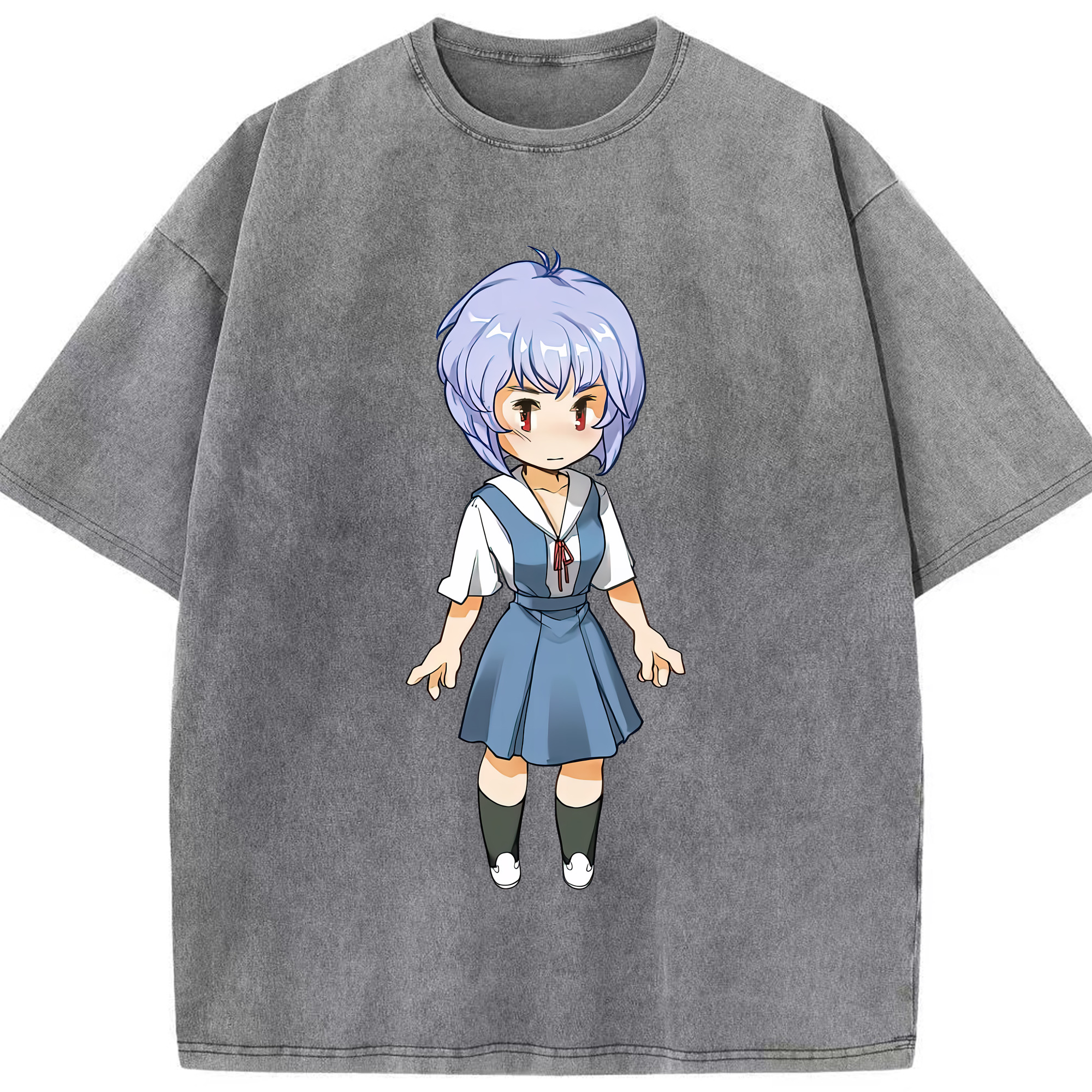 （画像用） EVA 新世紀エヴァンゲリオン 綿100% ヴィンテージ風 半袖Tシャツ（フロントプリント）
