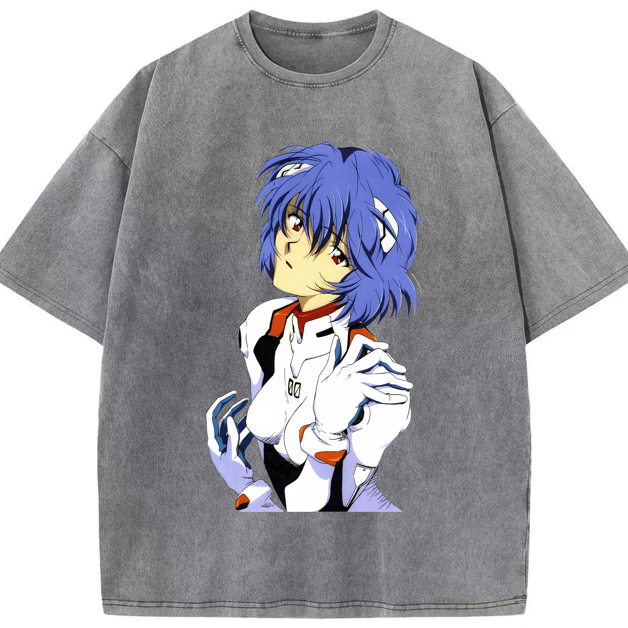 （画像用） EVA 新世紀エヴァンゲリオン 綿100% ヴィンテージ風 半袖Tシャツ（フロントプリント）