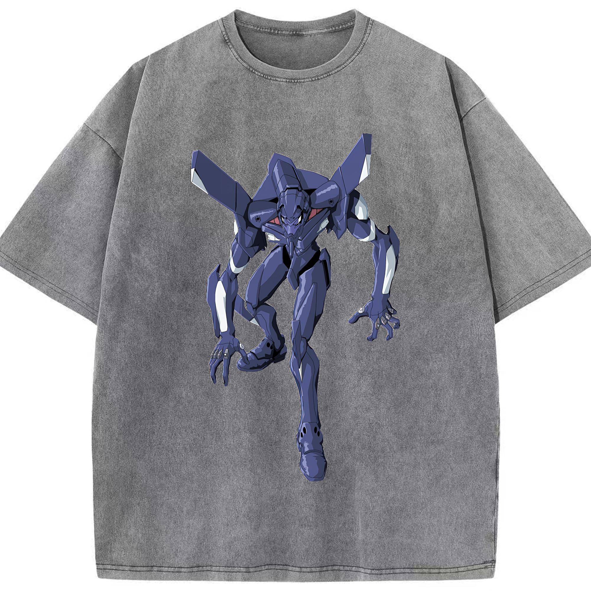 （画像用） EVA 新世紀エヴァンゲリオン 綿100% ヴィンテージ風 半袖Tシャツ（フロントプリント）