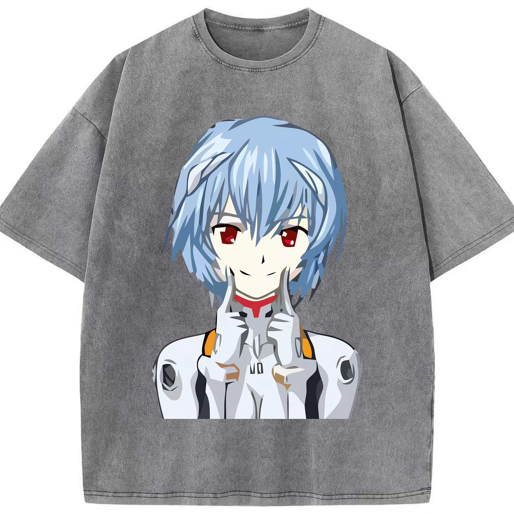 （画像用） EVA 新世紀エヴァンゲリオン 綿100% ヴィンテージ風 半袖Tシャツ（フロントプリント）