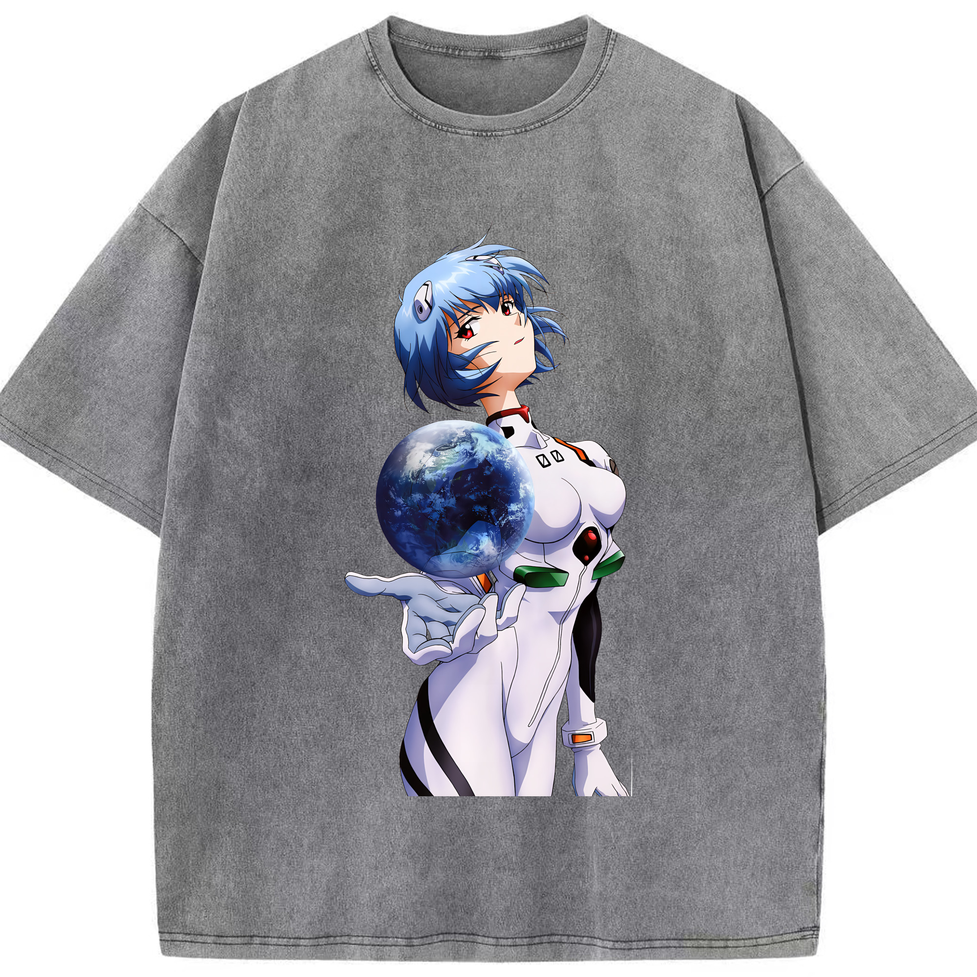 （画像用） EVA 新世紀エヴァンゲリオン 綿100% ヴィンテージ風 半袖Tシャツ（フロントプリント）
