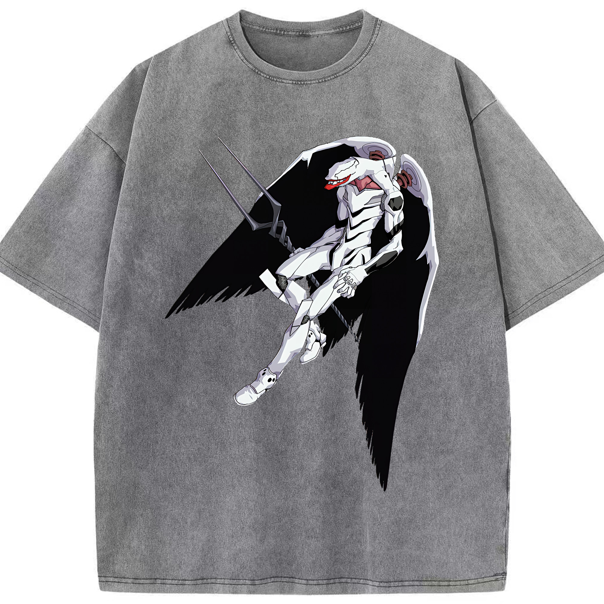 （画像用） EVA 新世紀エヴァンゲリオン 綿100% ヴィンテージ風 半袖Tシャツ（フロントプリント）