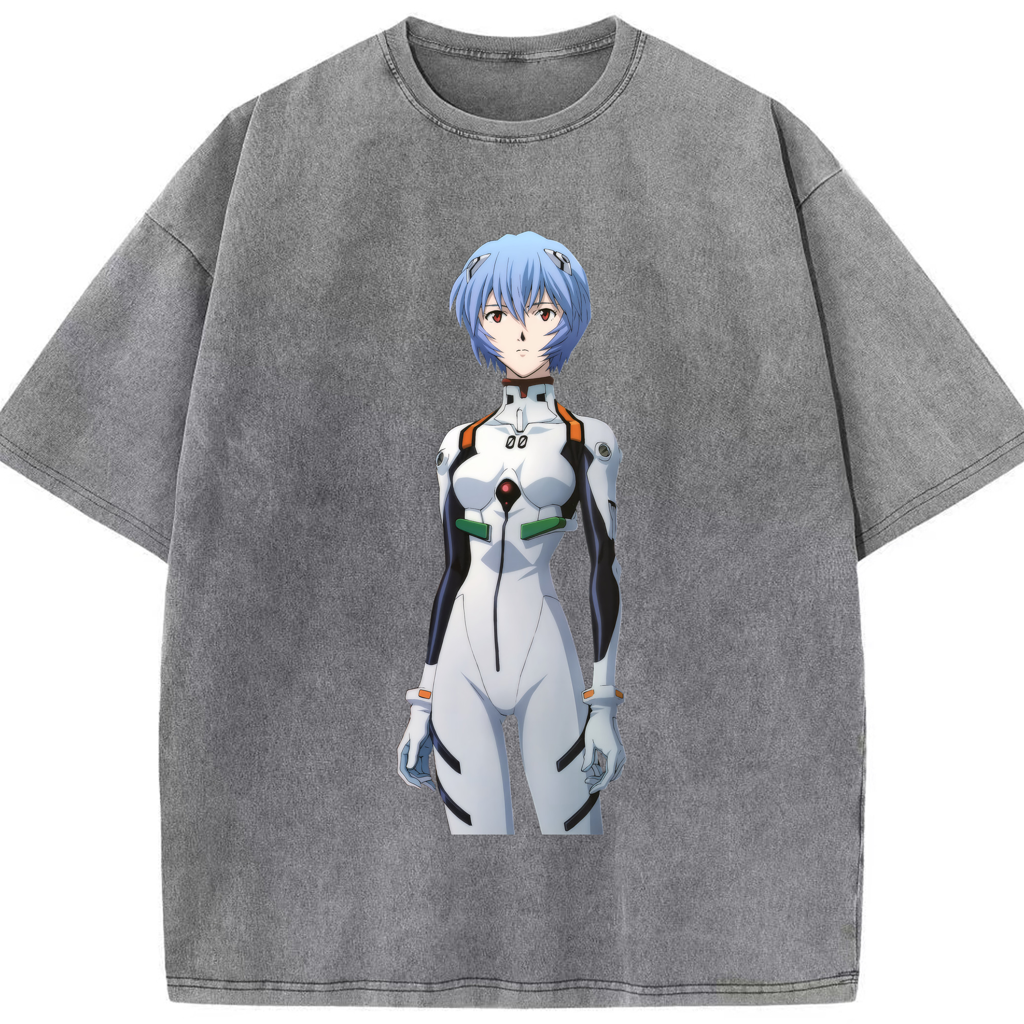 （画像用） EVA 新世紀エヴァンゲリオン 綿100% ヴィンテージ風 半袖Tシャツ（フロントプリント）