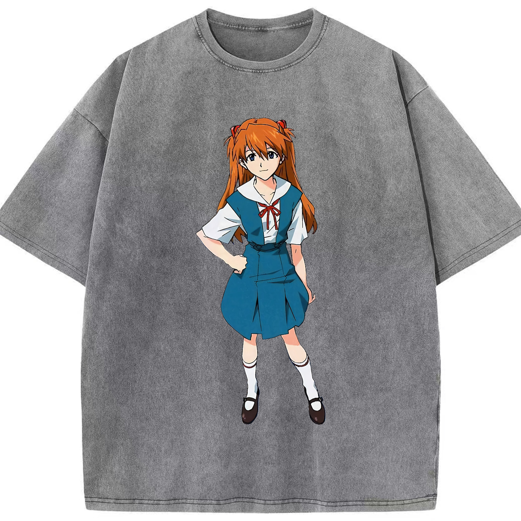 （画像用） EVA 新世紀エヴァンゲリオン 綿100% ヴィンテージ風 半袖Tシャツ（フロントプリント）