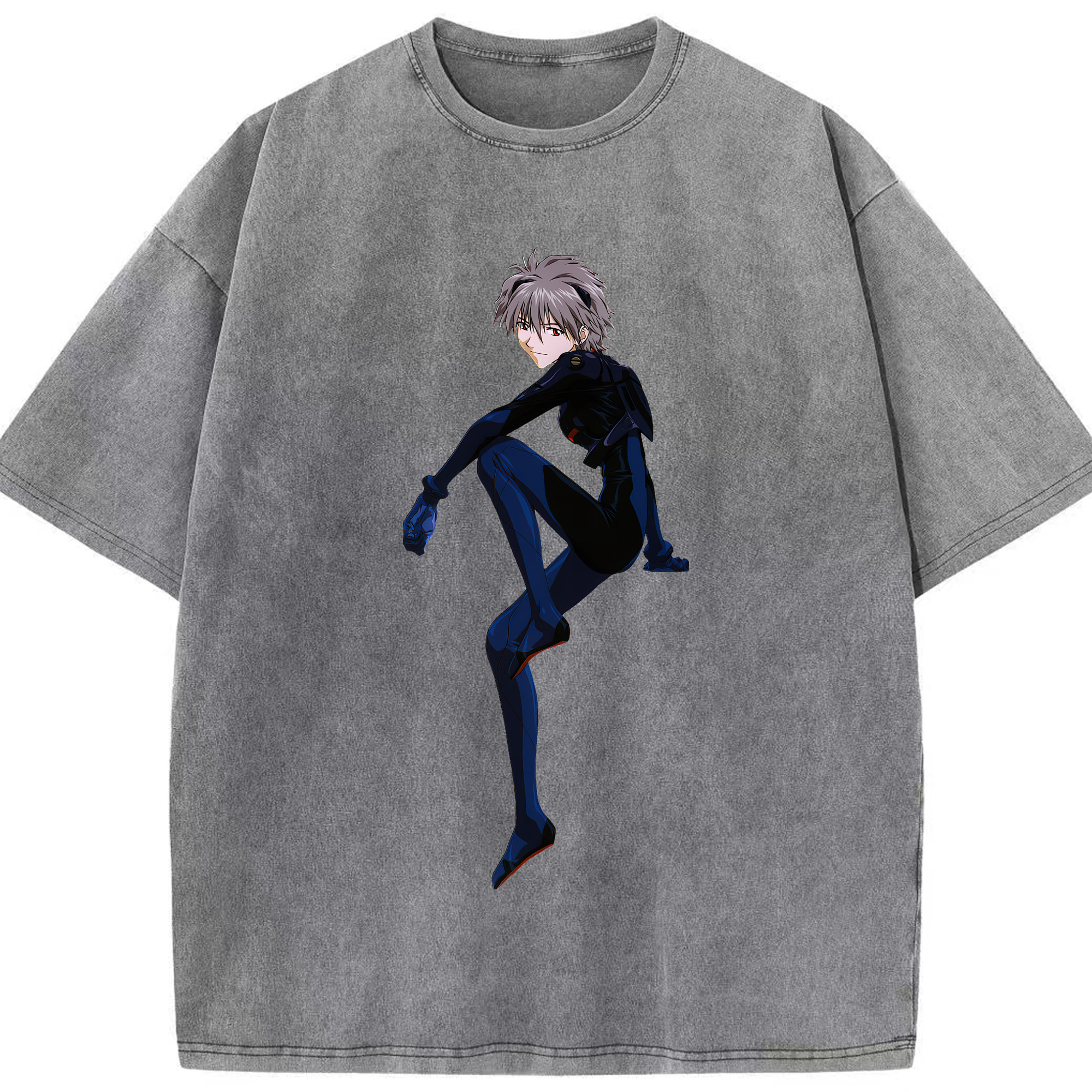 （画像用） EVA 新世紀エヴァンゲリオン 綿100% ヴィンテージ風 半袖Tシャツ（フロントプリント）