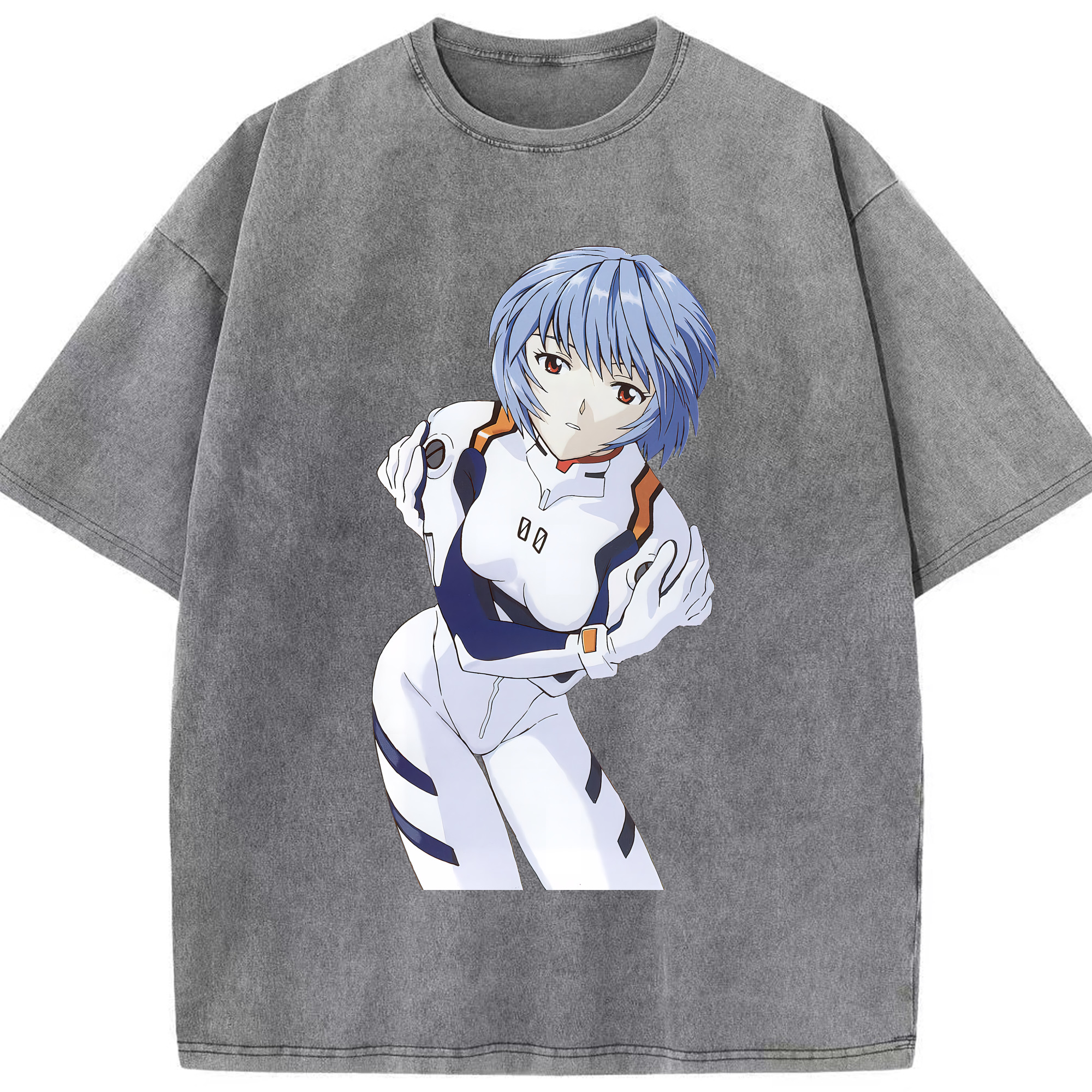 （画像用） EVA 新世紀エヴァンゲリオン 綿100% ヴィンテージ風 半袖Tシャツ（フロントプリント）