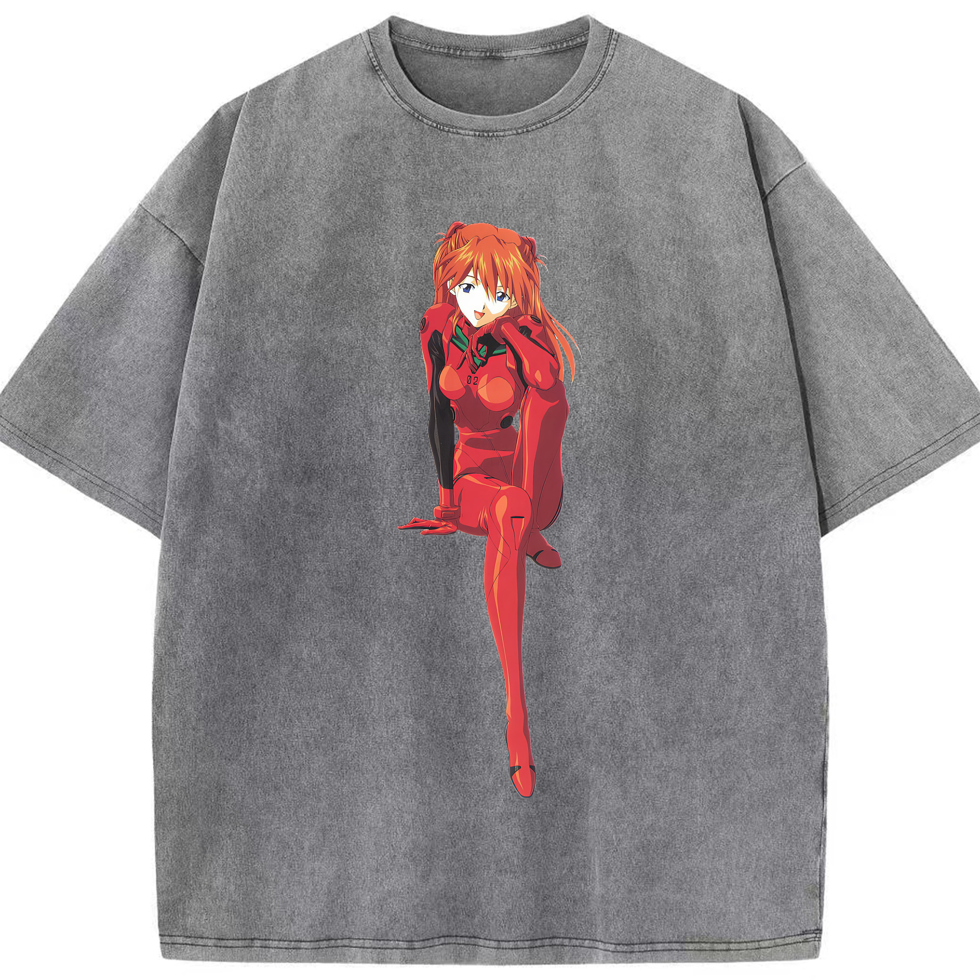 （画像用） EVA 新世紀エヴァンゲリオン 綿100% ヴィンテージ風 半袖Tシャツ（フロントプリント）