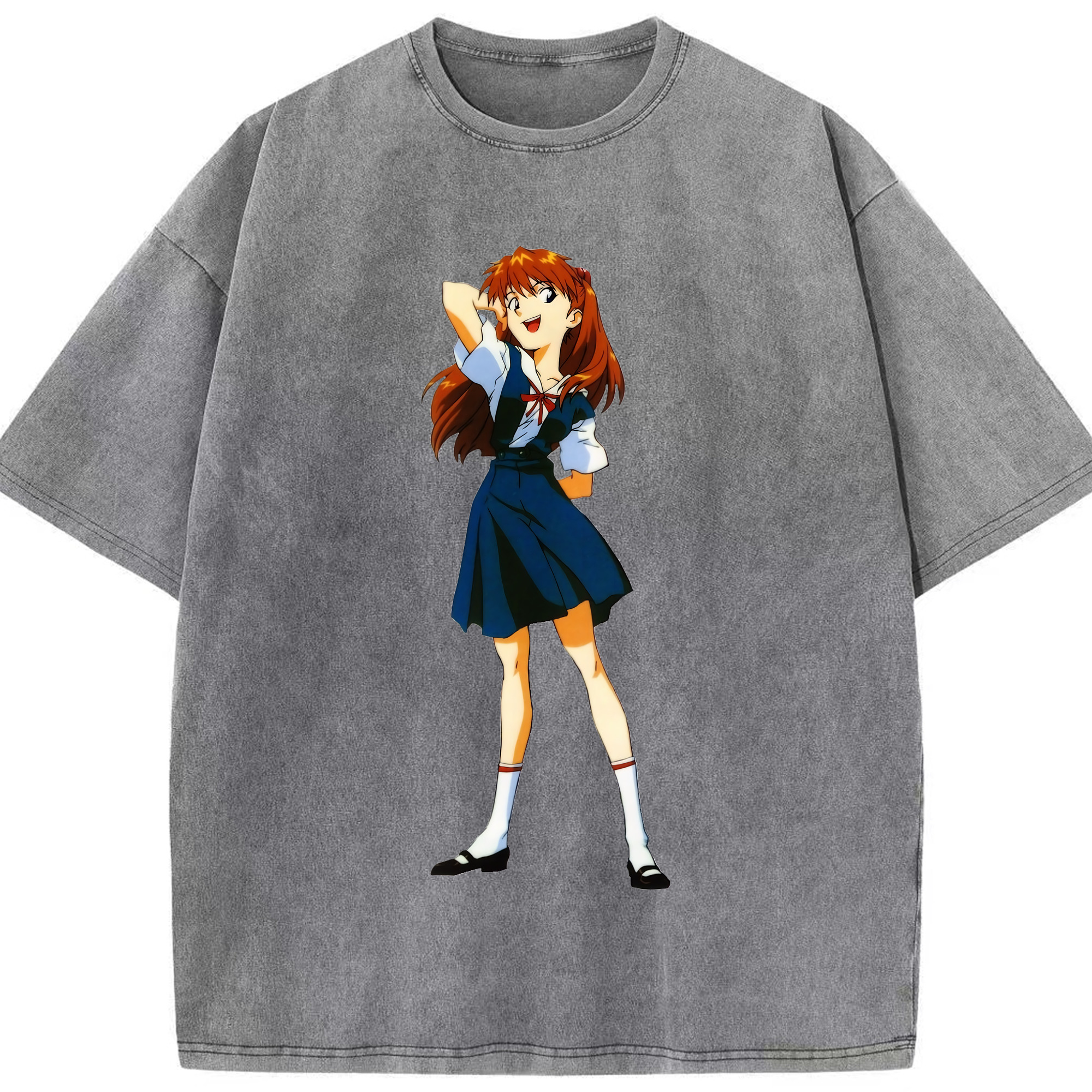 （画像用） EVA 新世紀エヴァンゲリオン 綿100% ヴィンテージ風 半袖Tシャツ（フロントプリント）