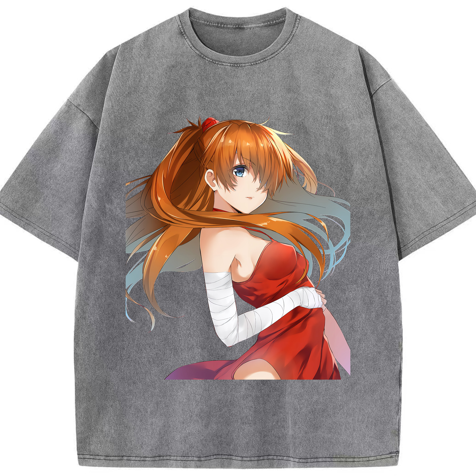 （画像用） EVA 新世紀エヴァンゲリオン 綿100% ヴィンテージ風 半袖Tシャツ（フロントプリント）