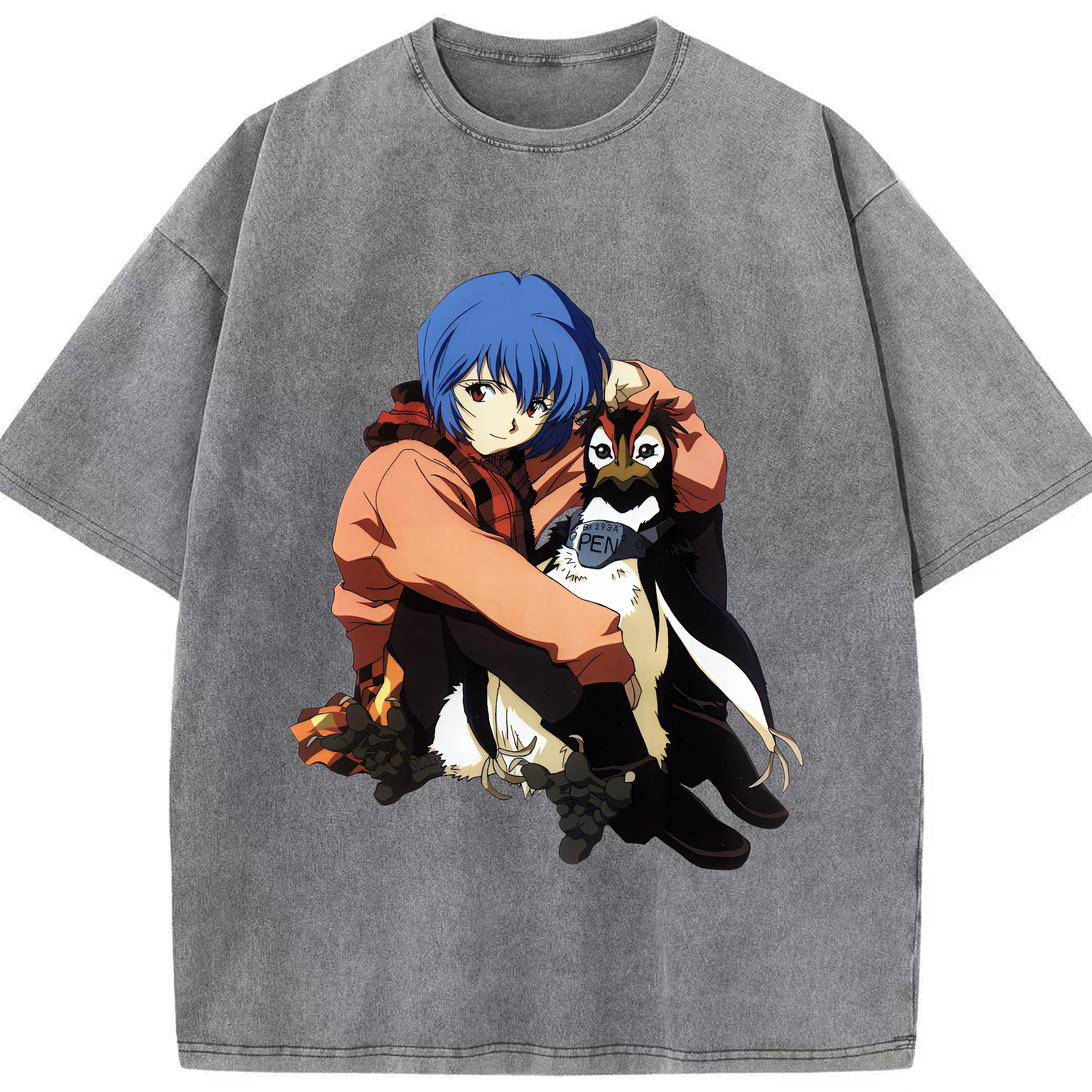 （画像用） EVA 新世紀エヴァンゲリオン 綿100% ヴィンテージ風 半袖Tシャツ（フロントプリント）