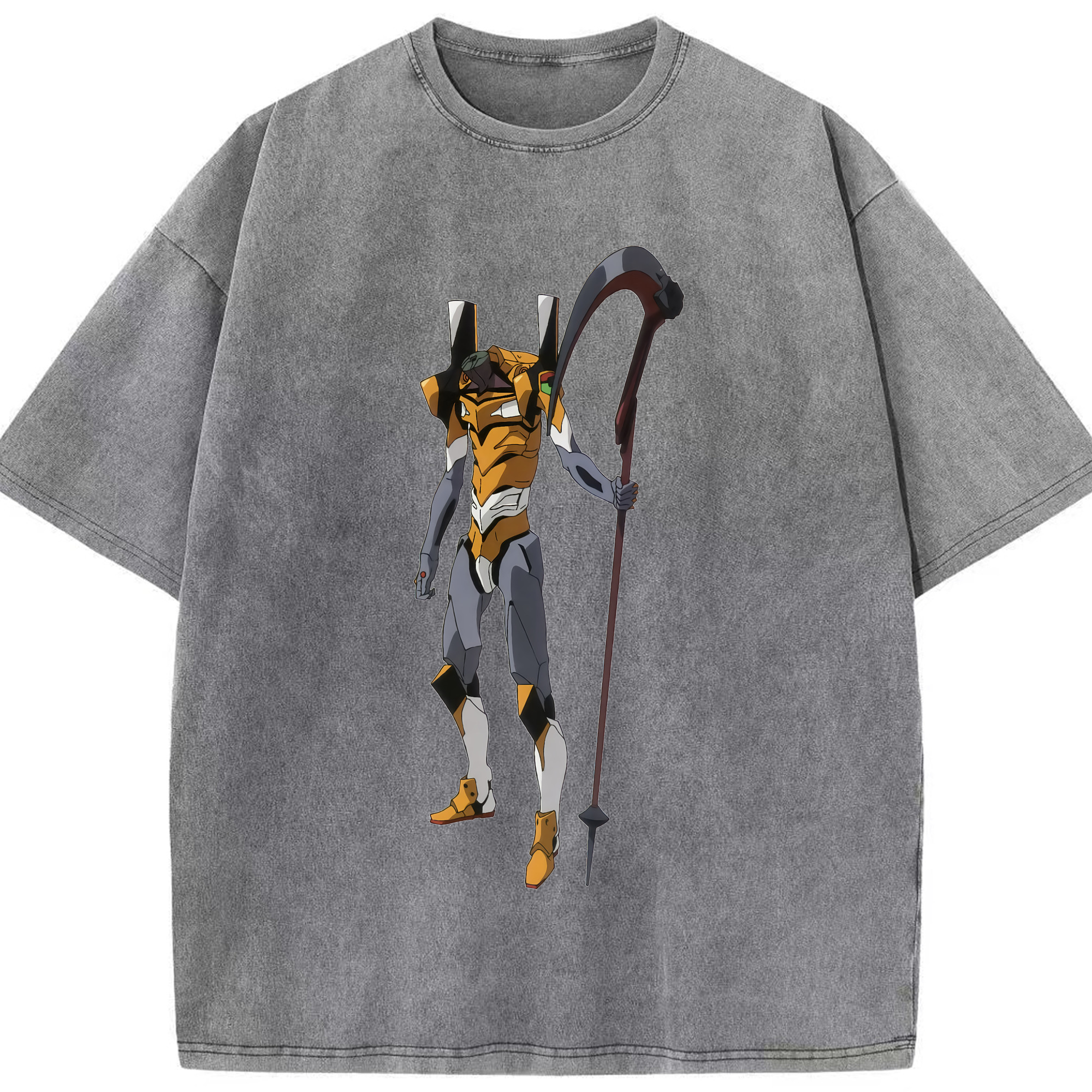 （画像用） EVA 新世紀エヴァンゲリオン 綿100% ヴィンテージ風 半袖Tシャツ（フロントプリント）
