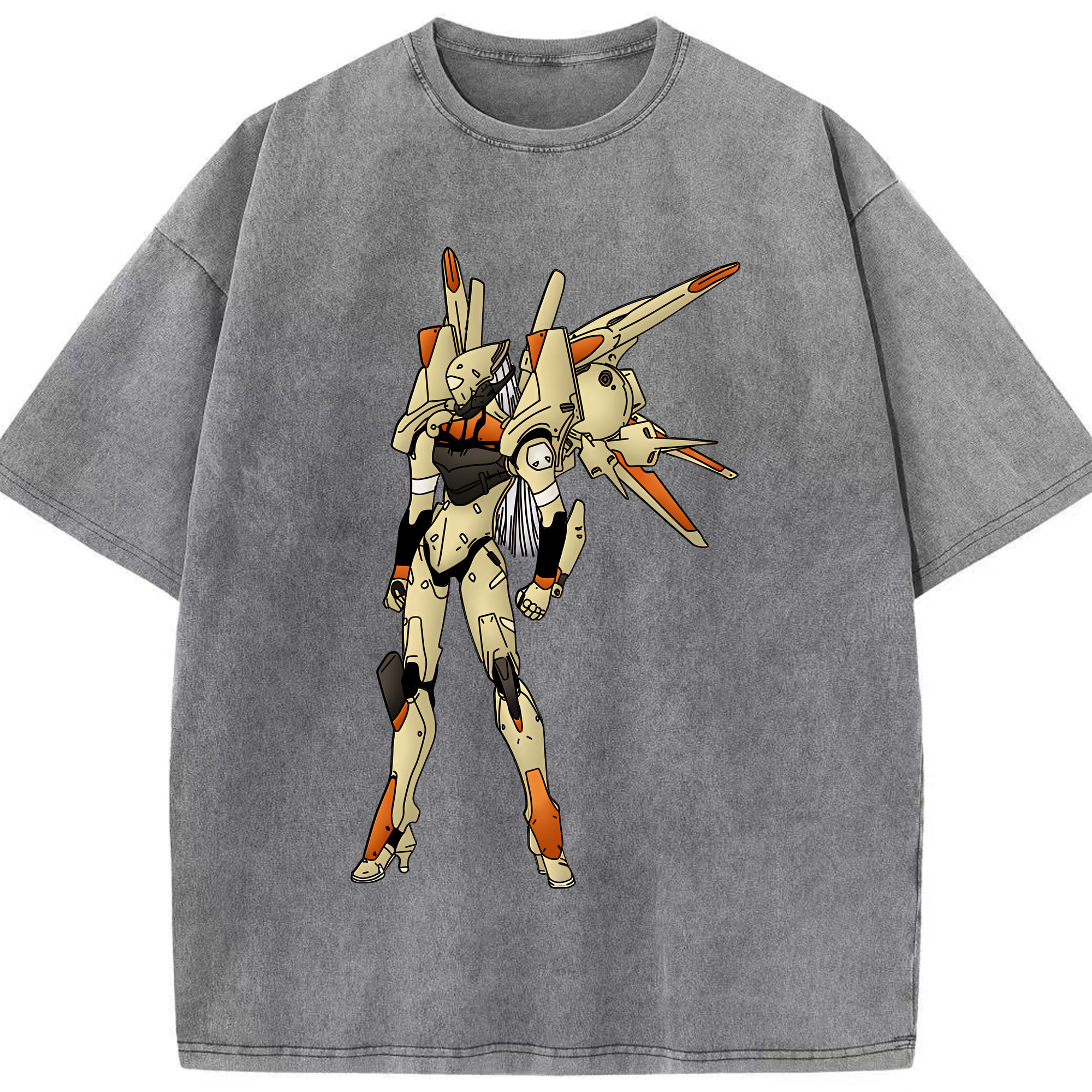 （画像用） EVA 新世紀エヴァンゲリオン 綿100% ヴィンテージ風 半袖Tシャツ（フロントプリント）